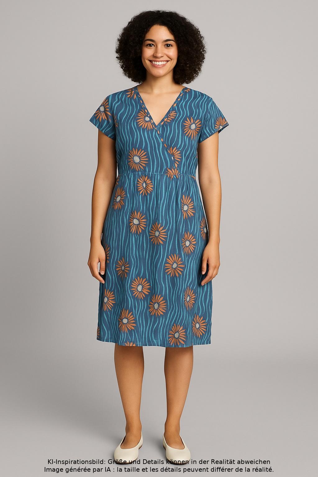 

Gudrun Sjödén Damen Kleid, blau, Gr. 38