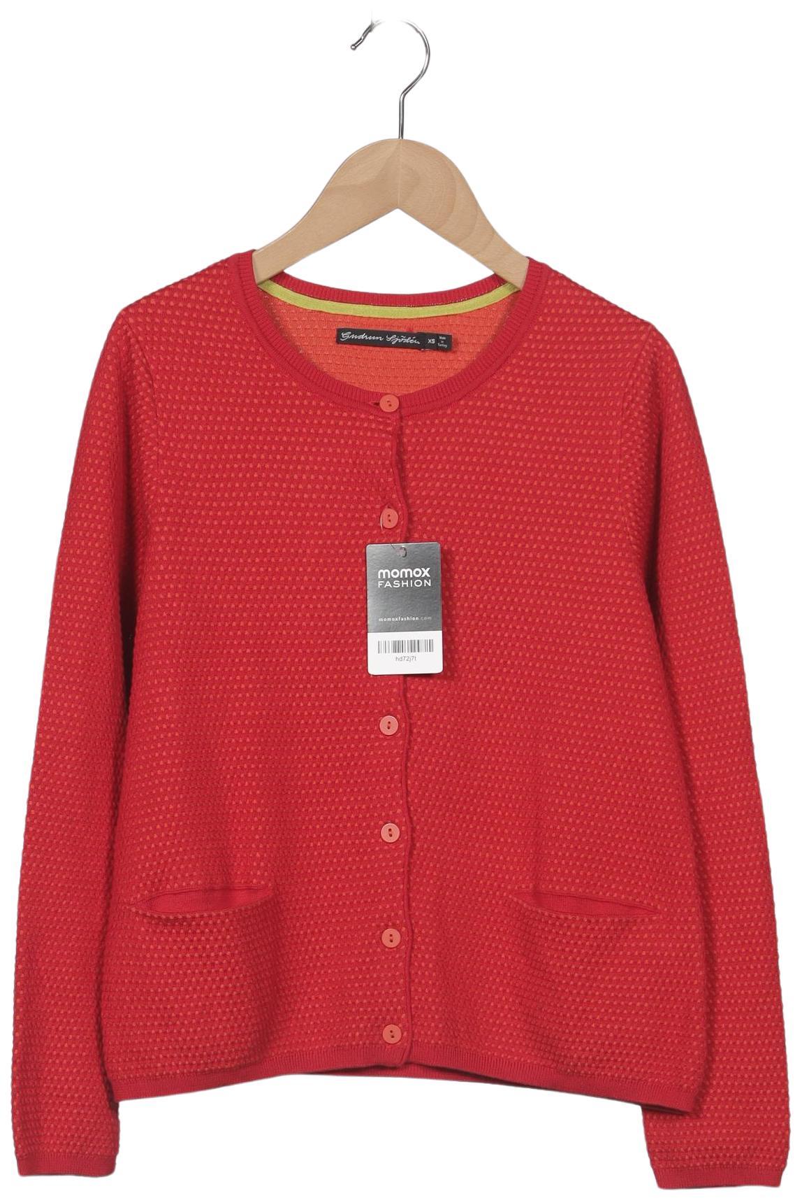 

Gudrun Sjödén Damen Strickjacke, rot, Gr. 34