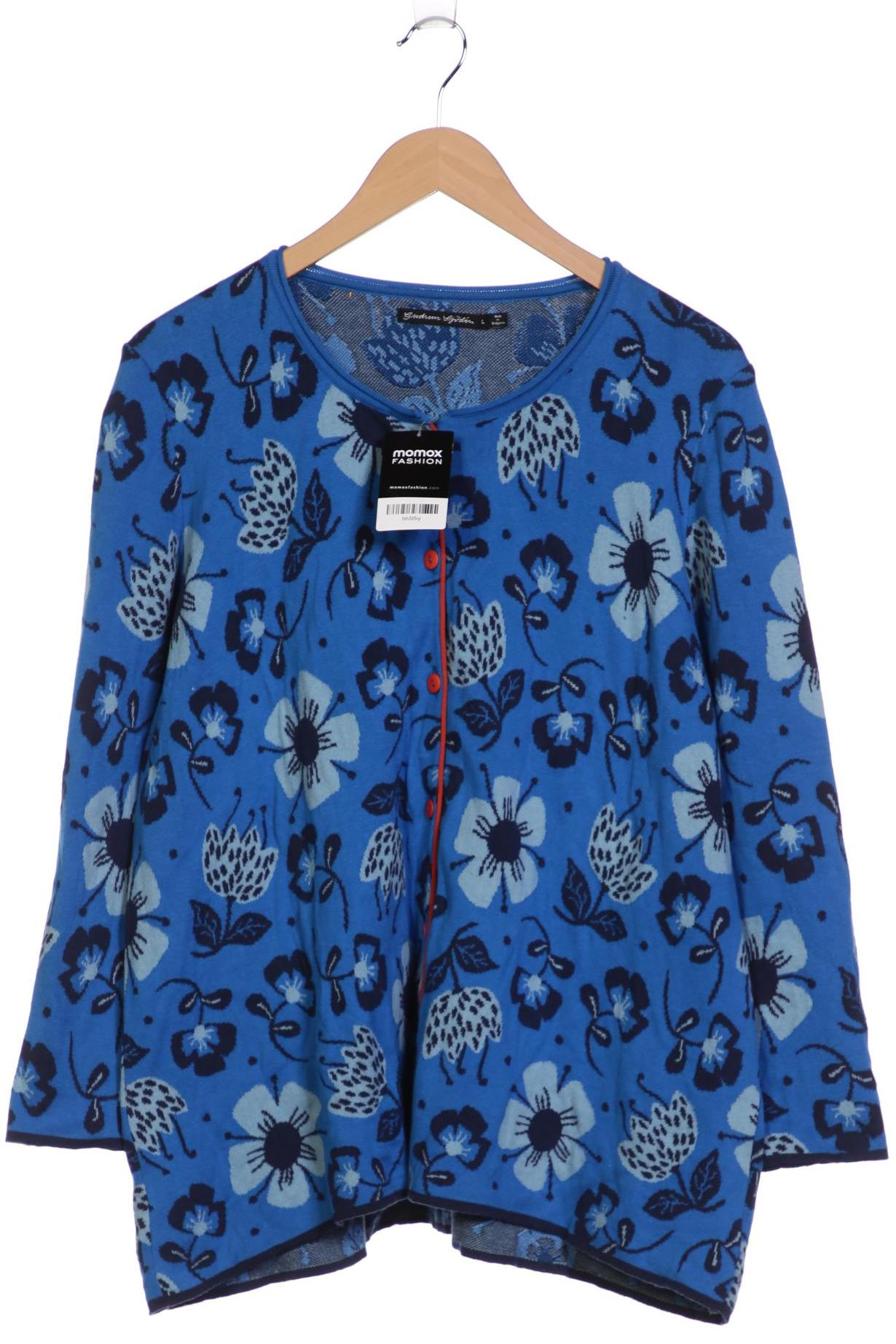 

Gudrun Sjödén Damen Strickjacke, blau, Gr. 42