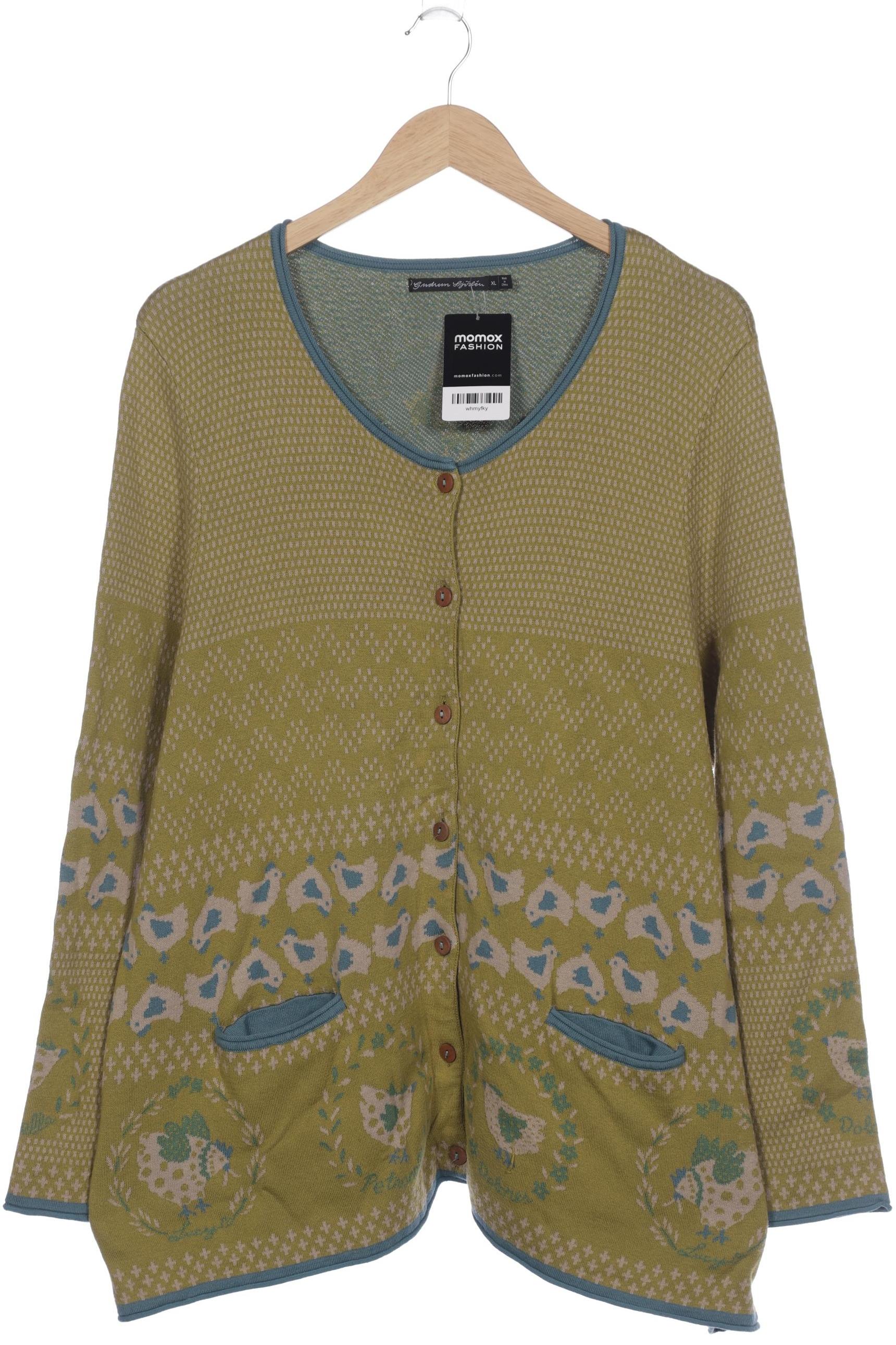 

Gudrun Sjödén Damen Strickjacke, grün, Gr. 44
