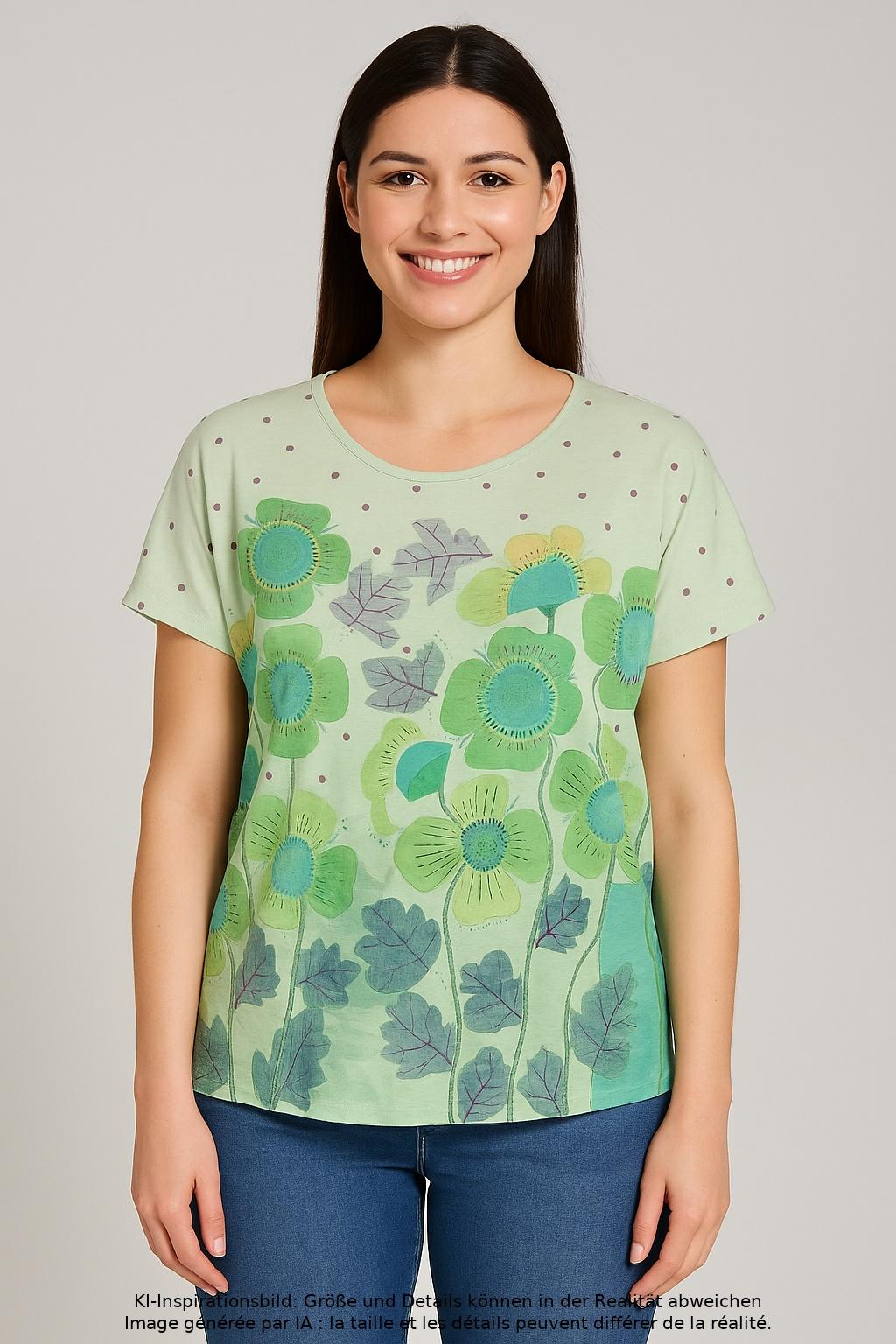 

Gudrun Sjödén Damen T-Shirt, hellgrün, Gr. 38