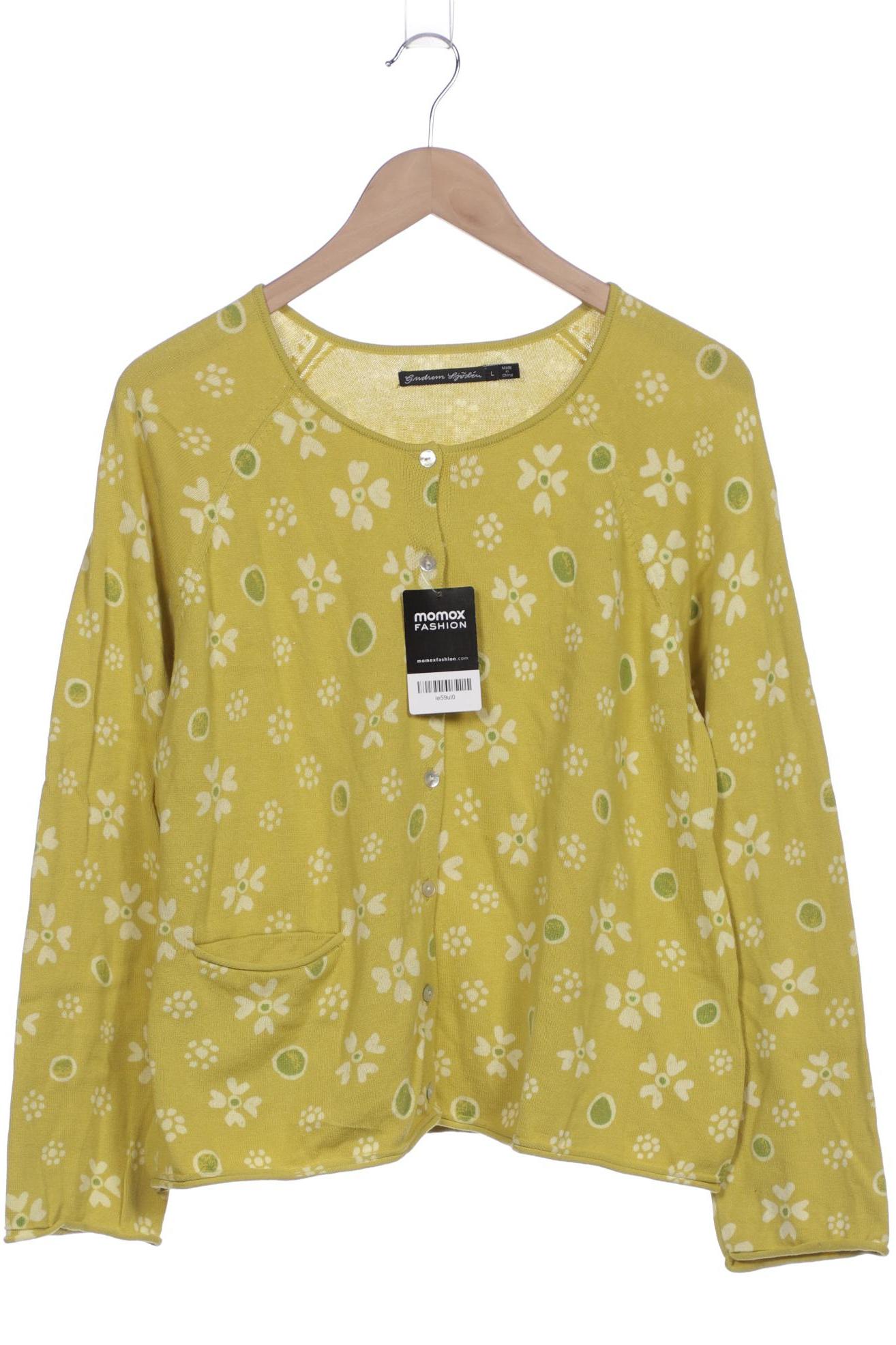 

Gudrun Sjödén Damen Strickjacke, grün, Gr. 42