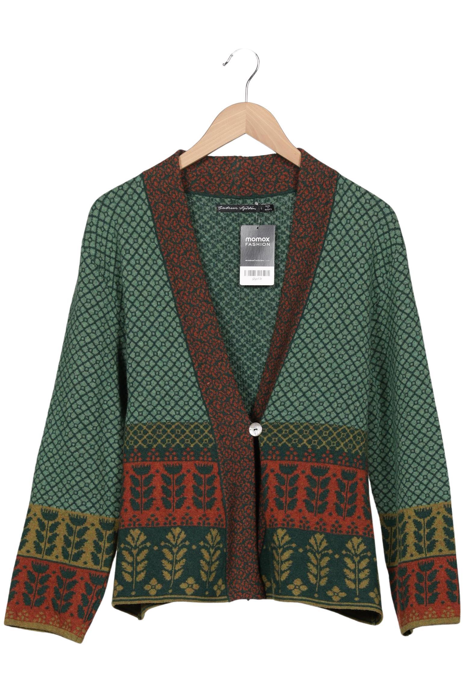 

Gudrun Sjödén Damen Strickjacke, grün, Gr. 42