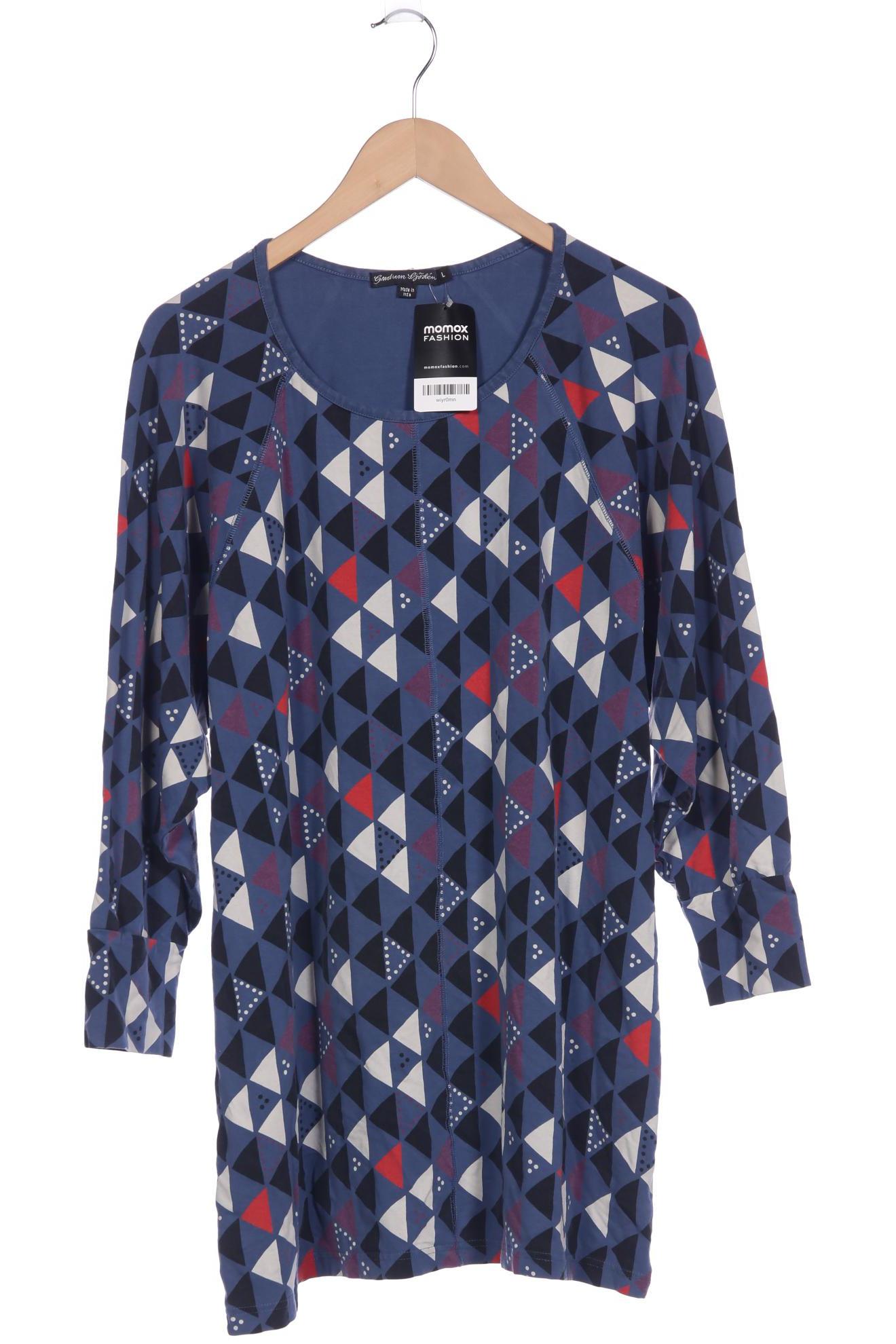 

Gudrun Sjödén Damen Langarmshirt, blau, Gr. 42