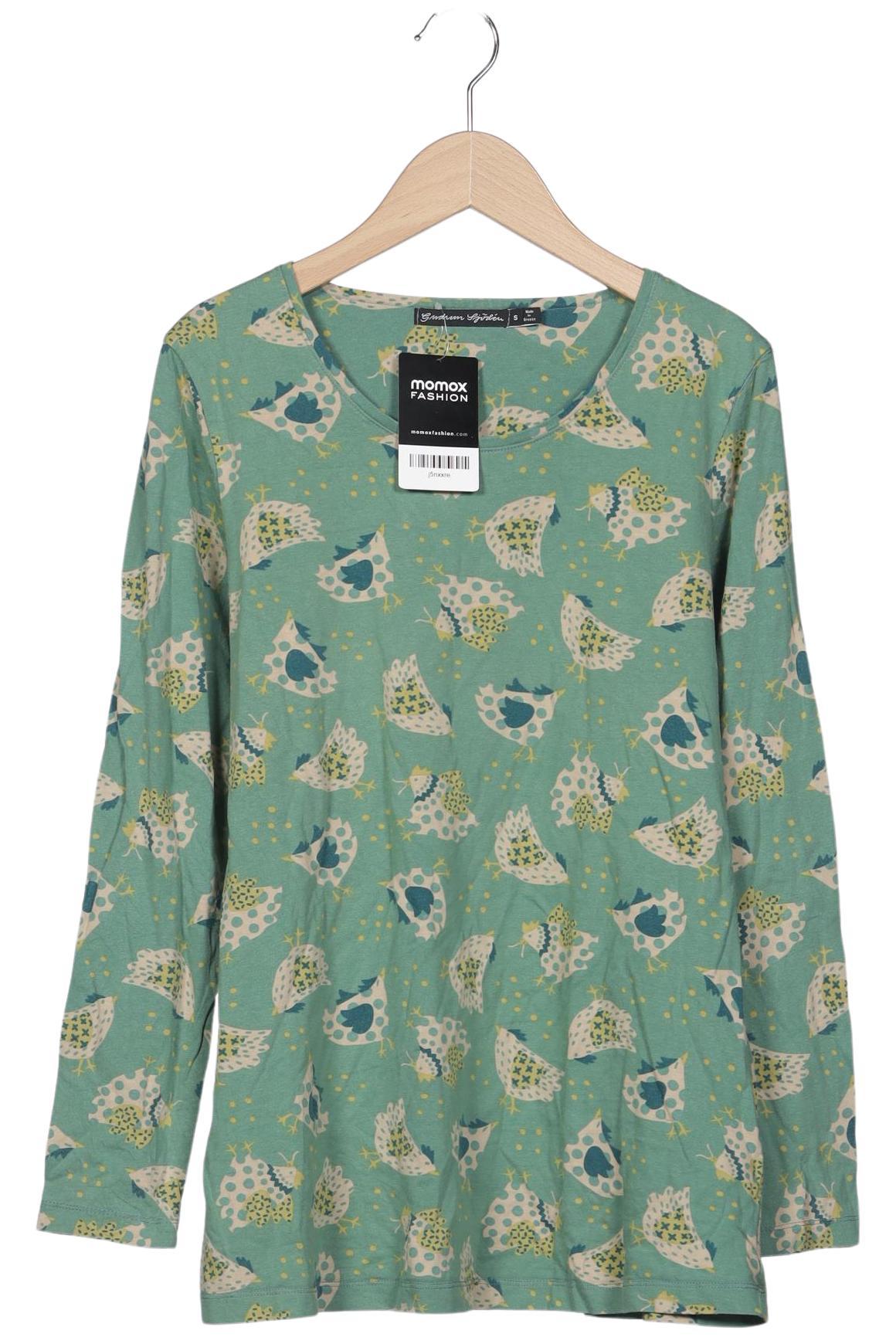 

Gudrun Sjödén Damen Langarmshirt, hellgrün, Gr. 36