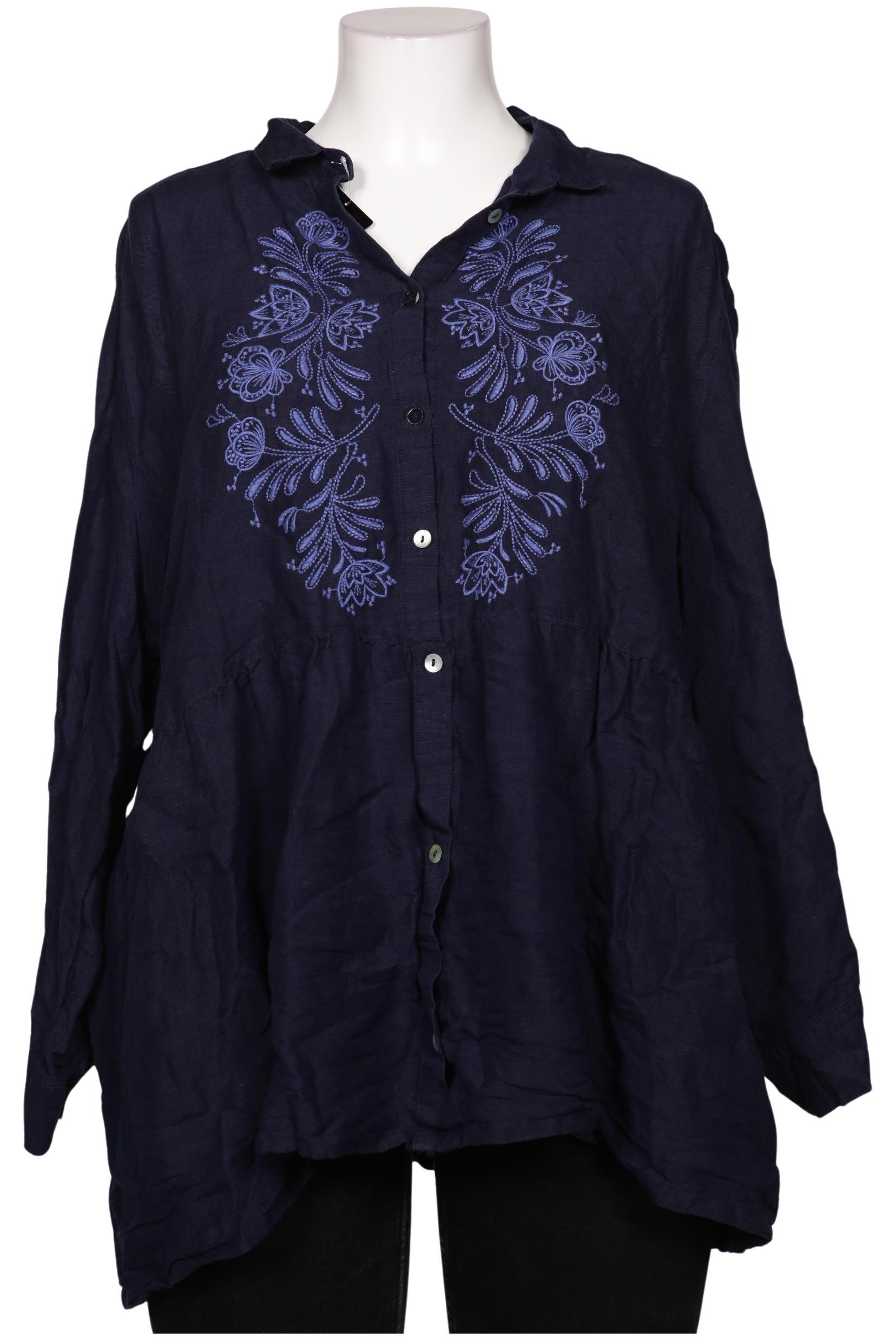 

Gudrun Sjödén Damen Bluse, marineblau, Gr. 46