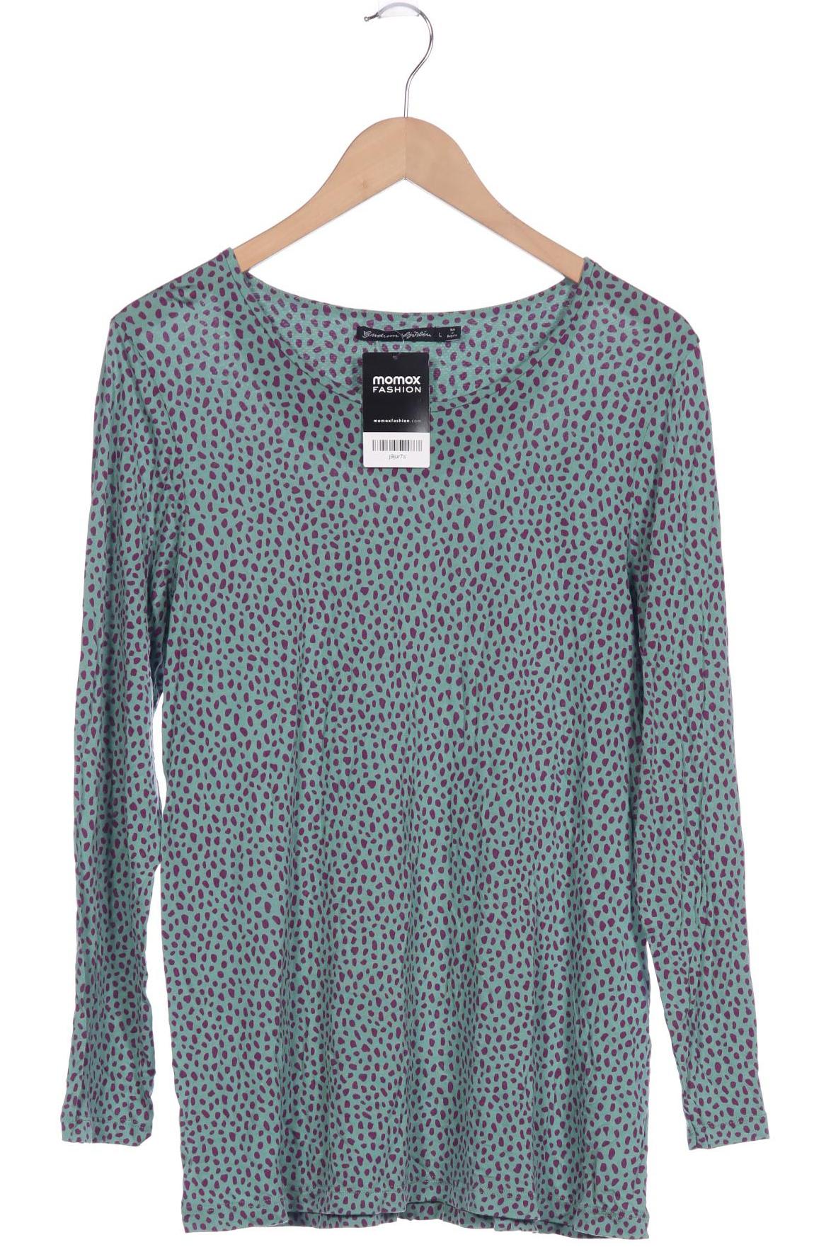 

Gudrun Sjödén Damen Langarmshirt, türkis, Gr. 42