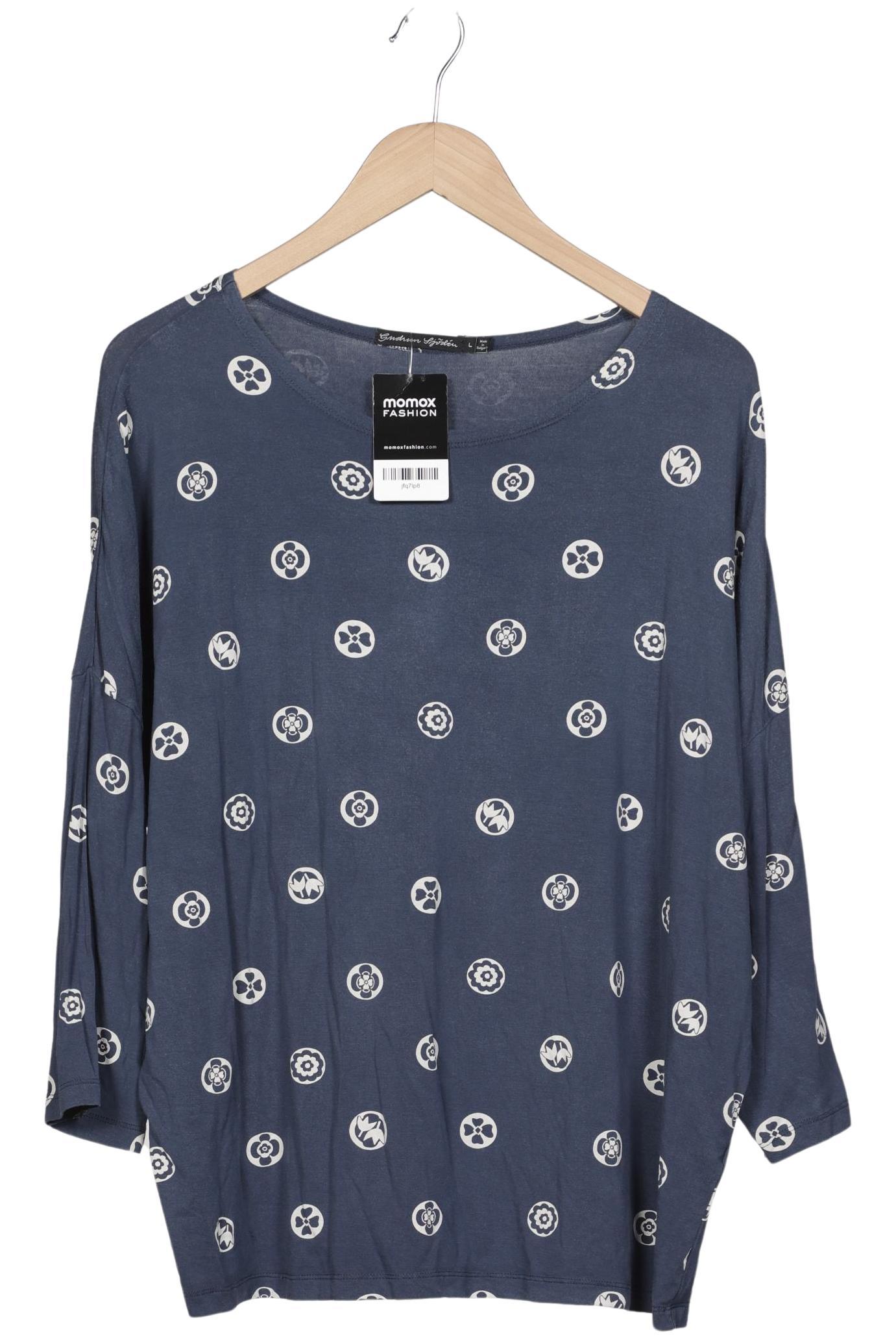 

Gudrun Sjödén Damen Langarmshirt, marineblau, Gr. 42