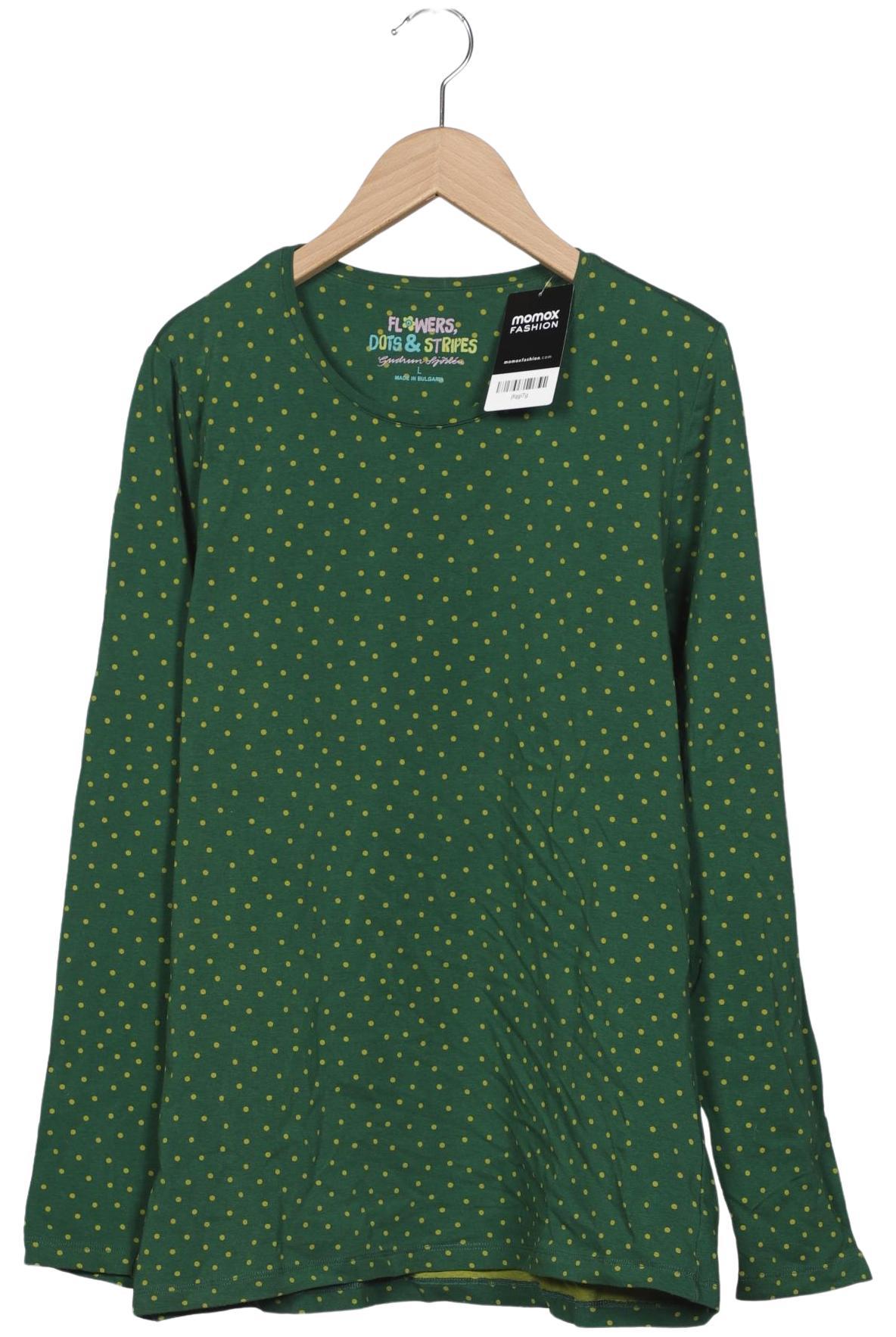 

Gudrun Sjödén Damen Langarmshirt, grün, Gr. 42