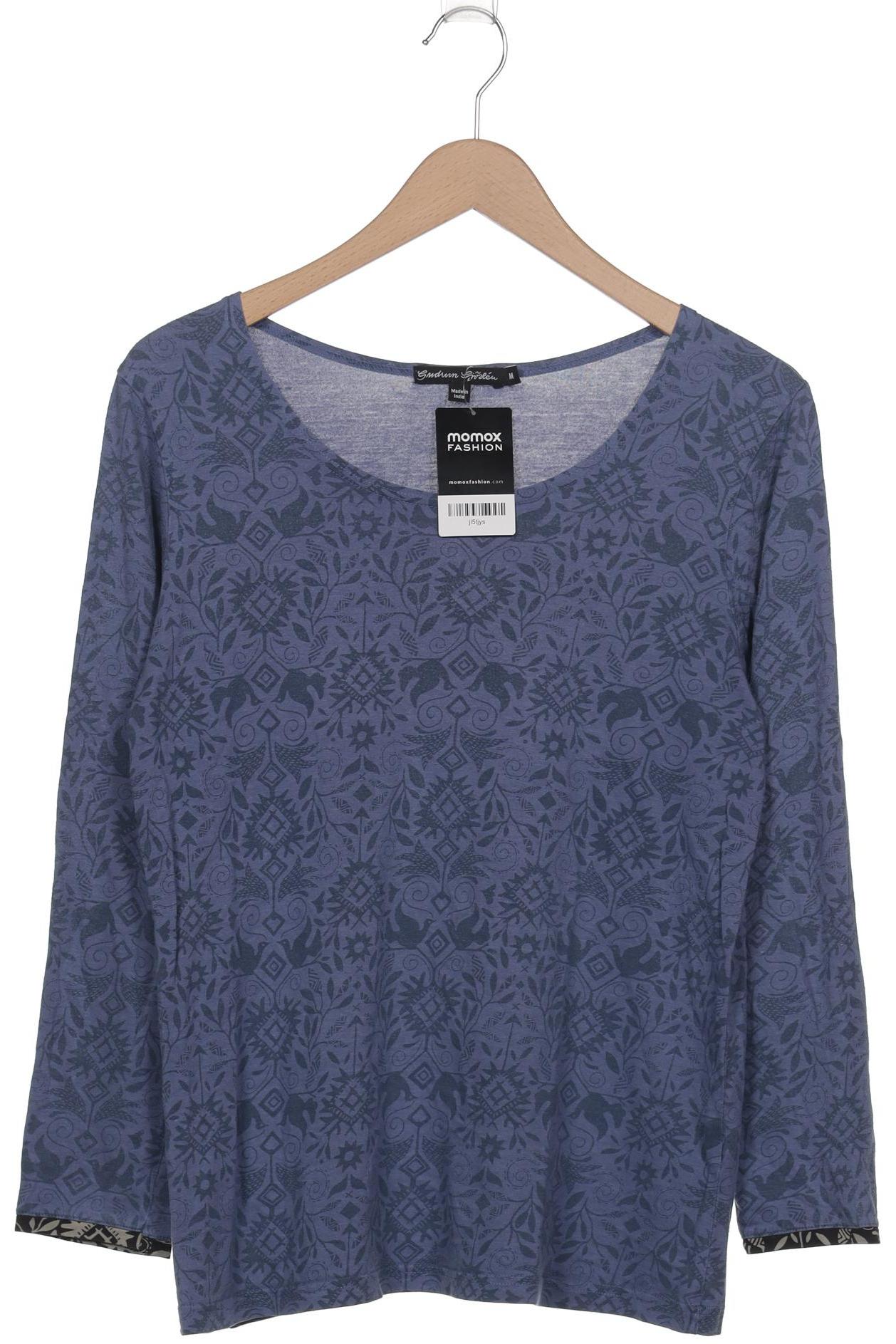 

Gudrun Sjödén Damen Langarmshirt, blau, Gr. 38