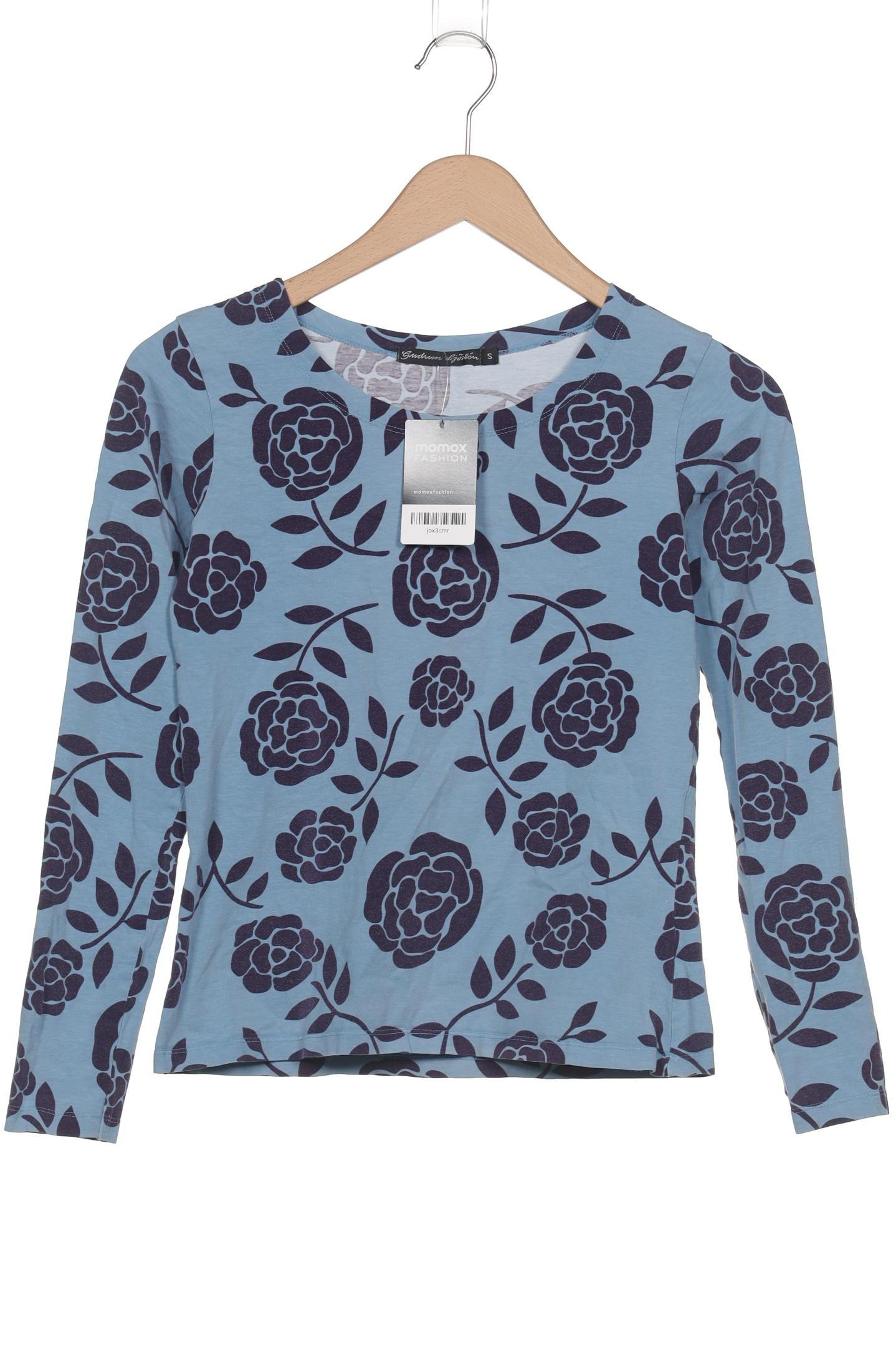 

Gudrun Sjödén Damen Langarmshirt, blau, Gr. 36