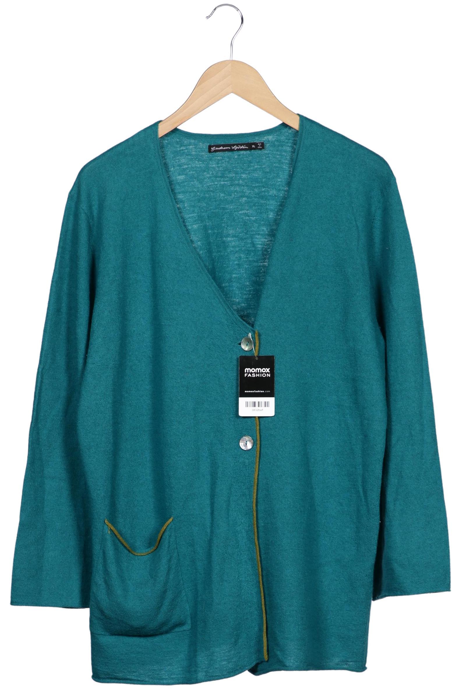 

Gudrun Sjödén Damen Strickjacke, türkis, Gr. 44