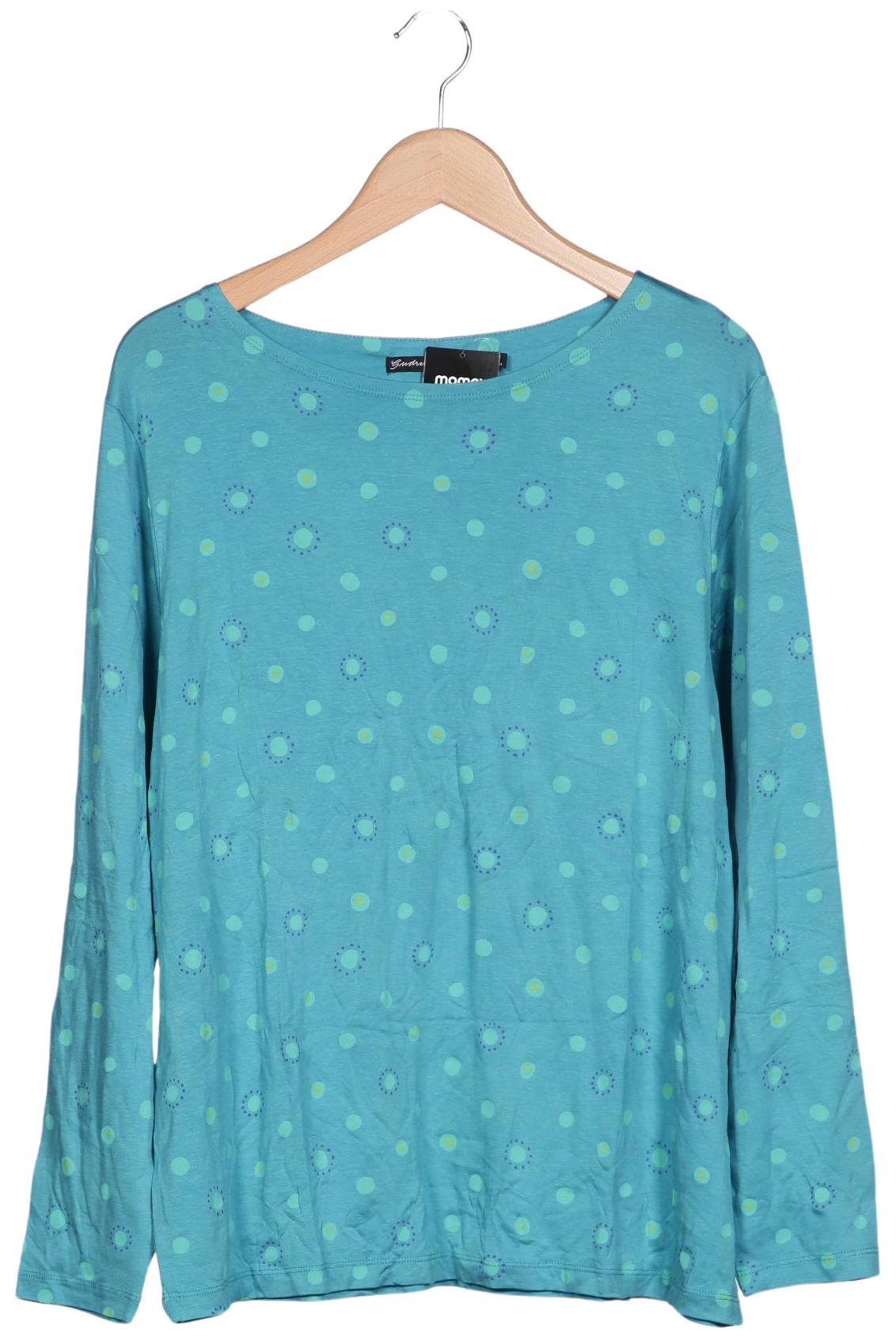 

Gudrun Sjödén Damen Langarmshirt, türkis, Gr. 44