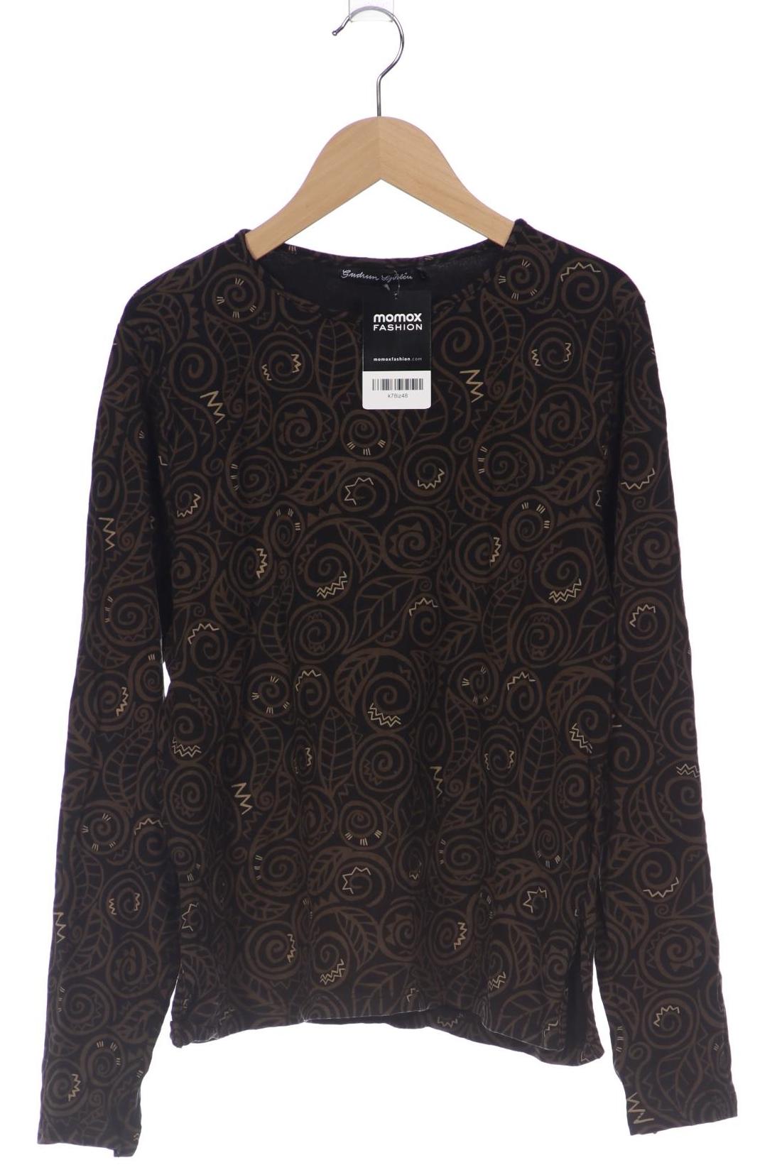 

Gudrun Sjödén Damen Langarmshirt, braun, Gr. 42