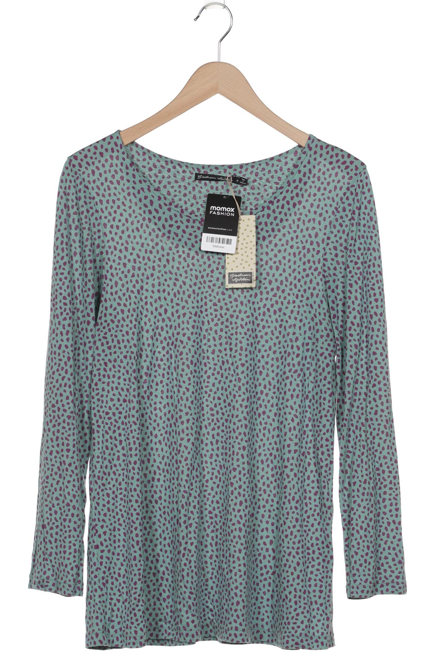 

Gudrun Sjödén Damen Langarmshirt, türkis, Gr. 38