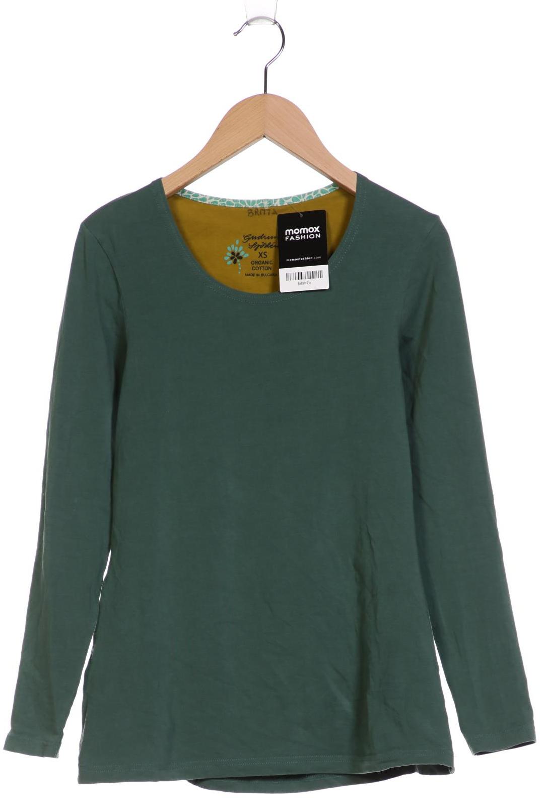 

Gudrun Sjödén Damen Langarmshirt, grün, Gr. 34