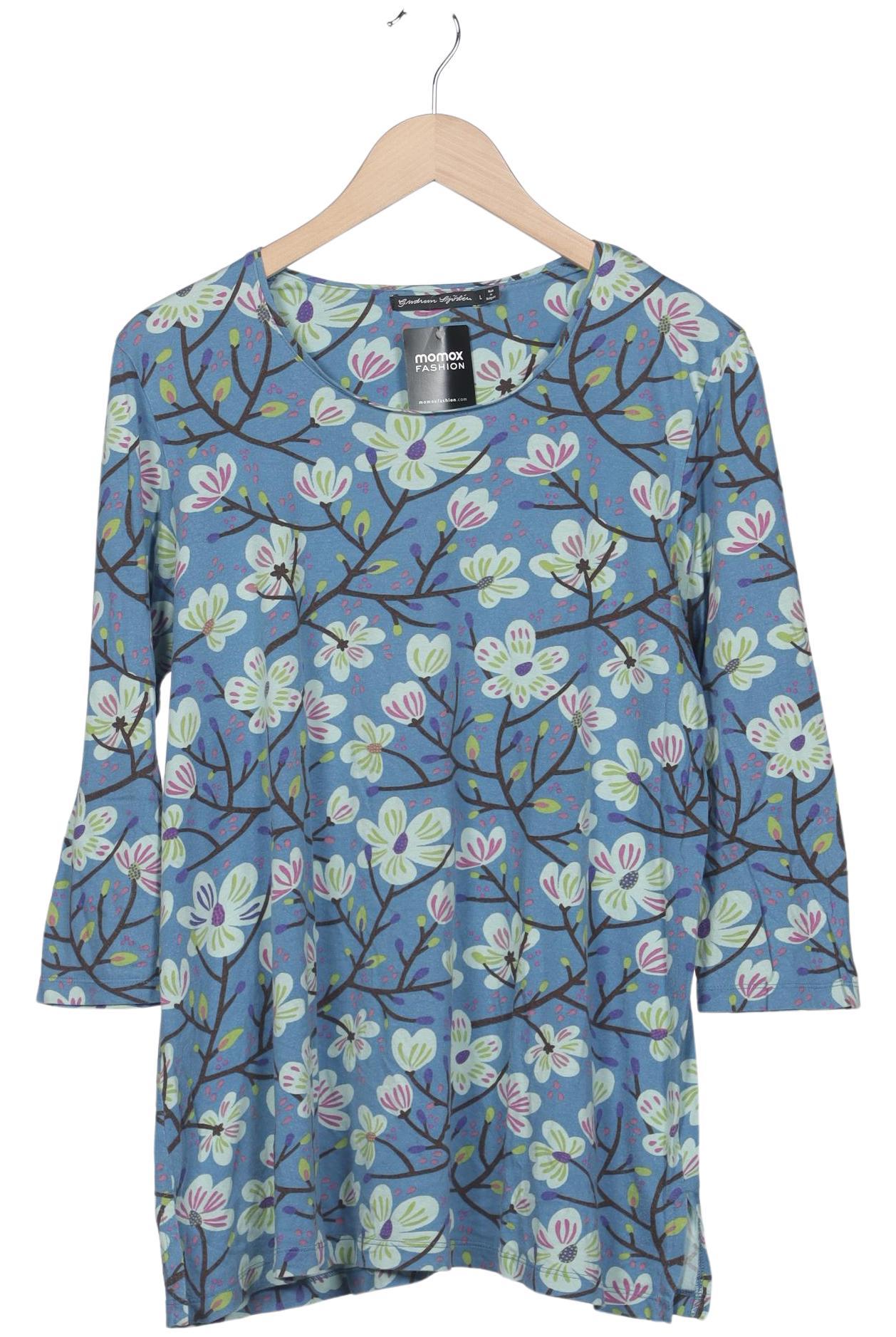 

Gudrun Sjödén Damen Langarmshirt, hellblau, Gr. 42