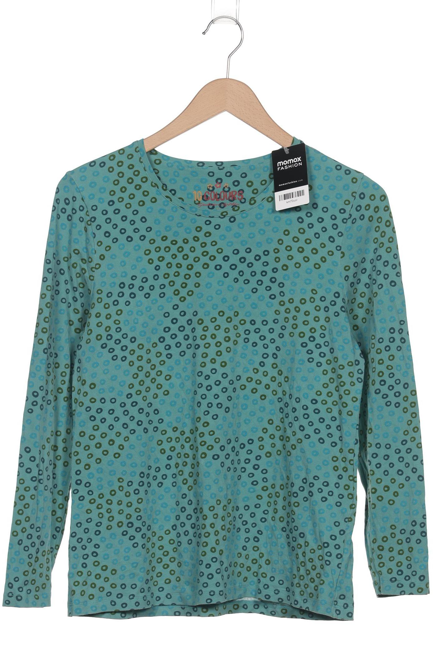 

Gudrun Sjödén Damen Langarmshirt, türkis, Gr. 38