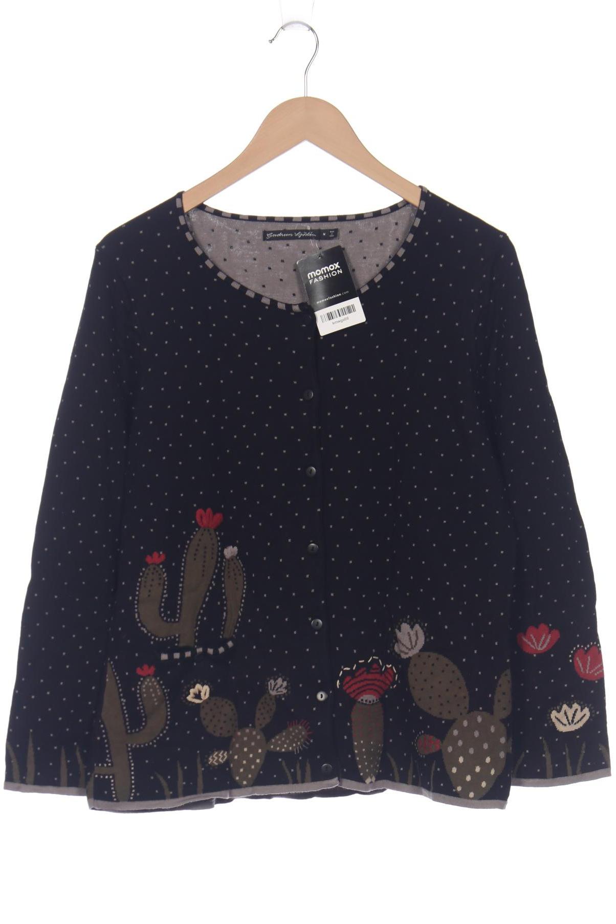 

Gudrun Sjödén Damen Strickjacke, schwarz, Gr. 38