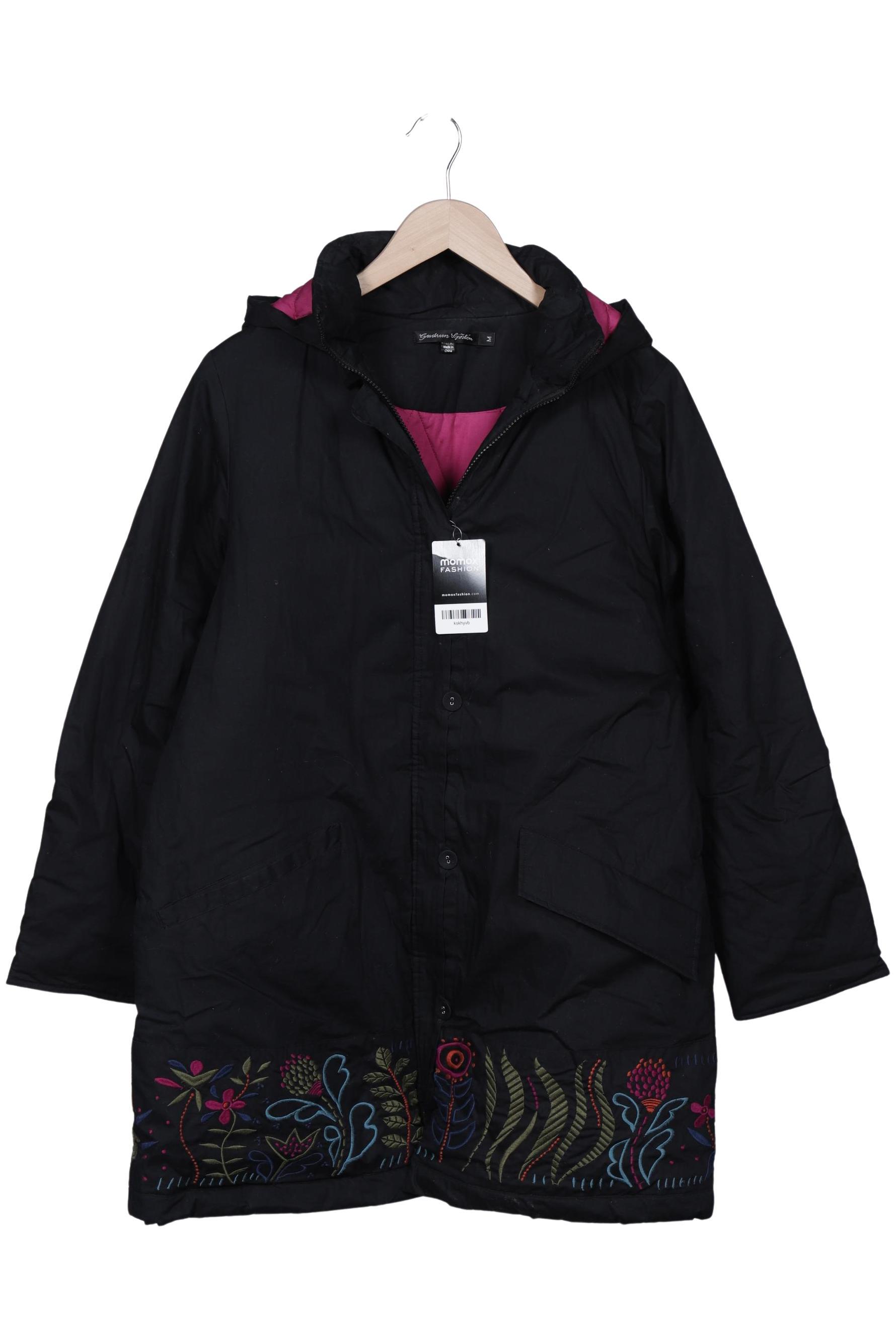 

Gudrun Sjödén Damen Mantel, schwarz, Gr. 38