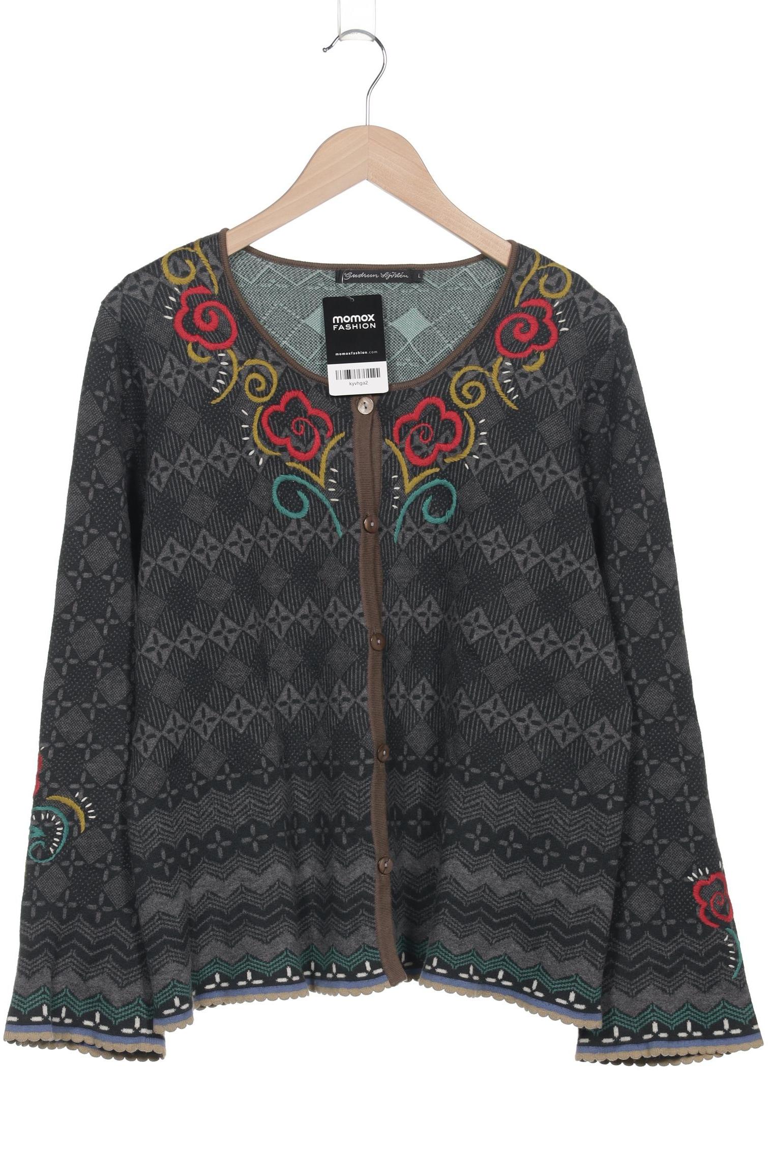 

Gudrun Sjödén Damen Strickjacke, grau, Gr. 42