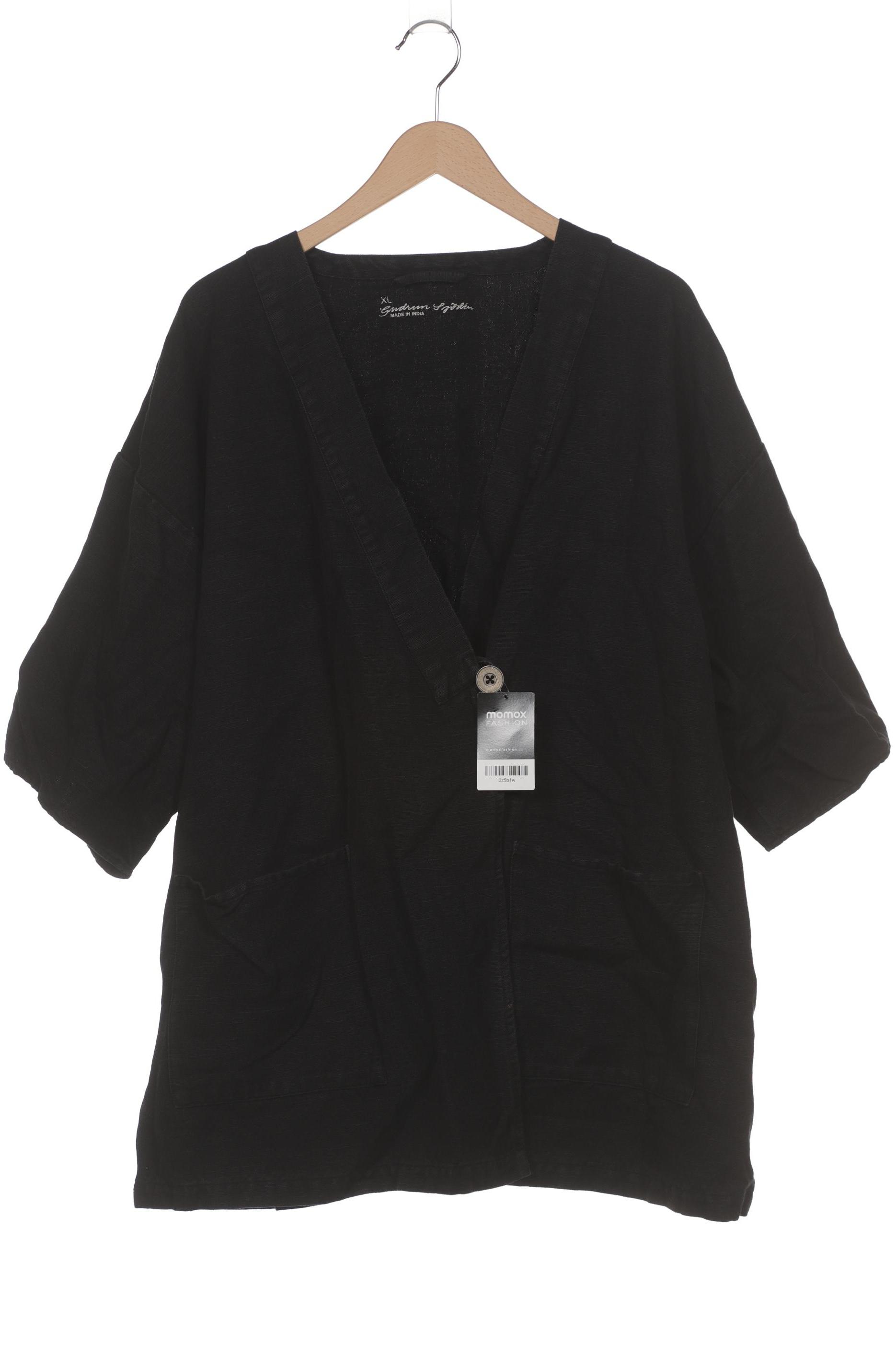 

Gudrun Sjödén Damen Strickjacke, schwarz, Gr. 44