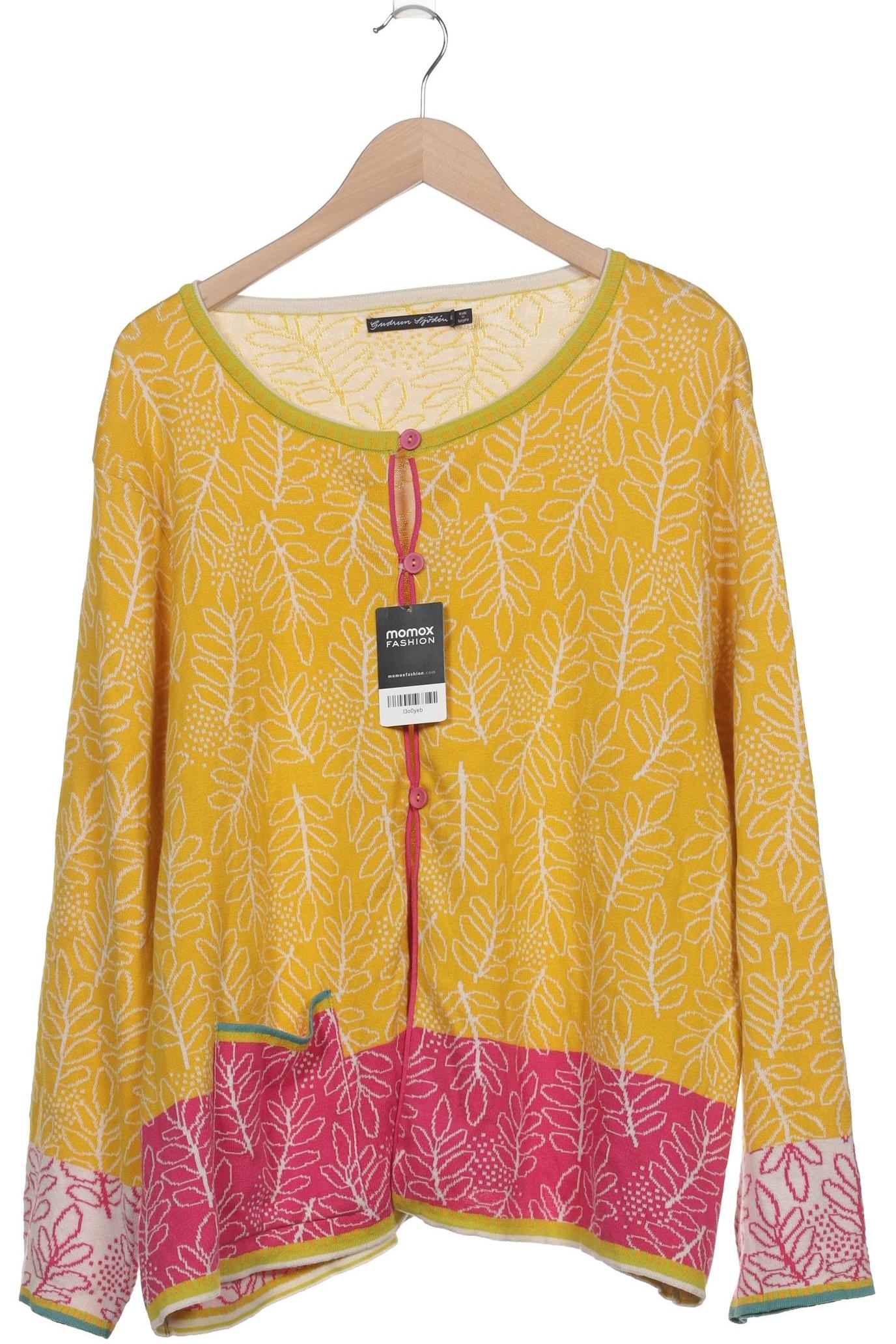 

Gudrun Sjödén Damen Strickjacke, gelb, Gr. 46