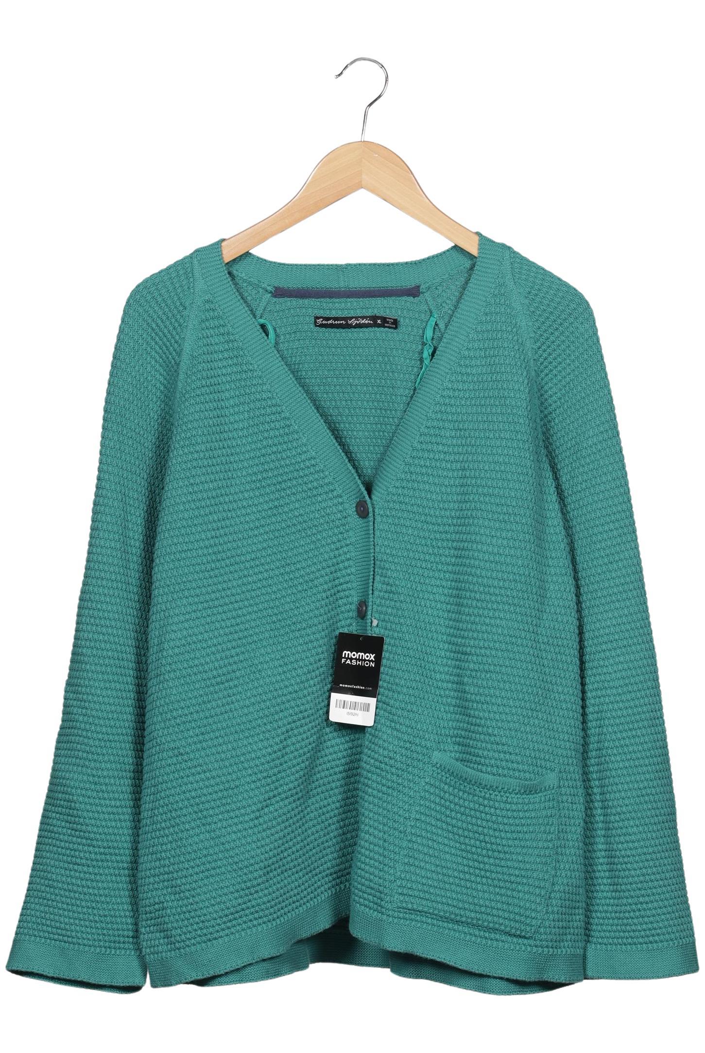 

Gudrun Sjödén Damen Strickjacke, türkis, Gr. 44