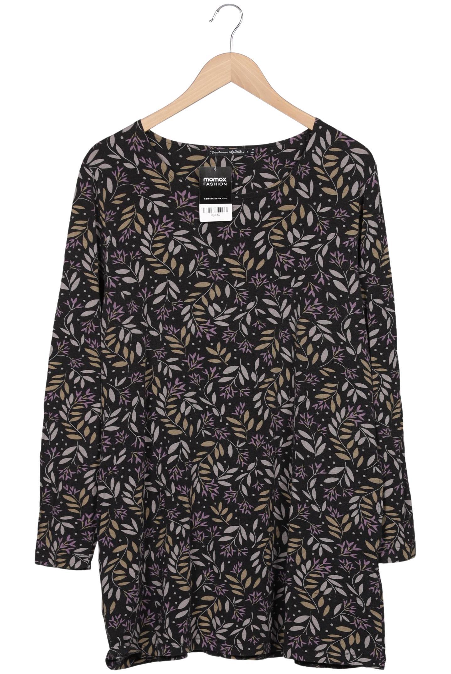 

Gudrun Sjödén Damen Langarmshirt, schwarz, Gr. 44