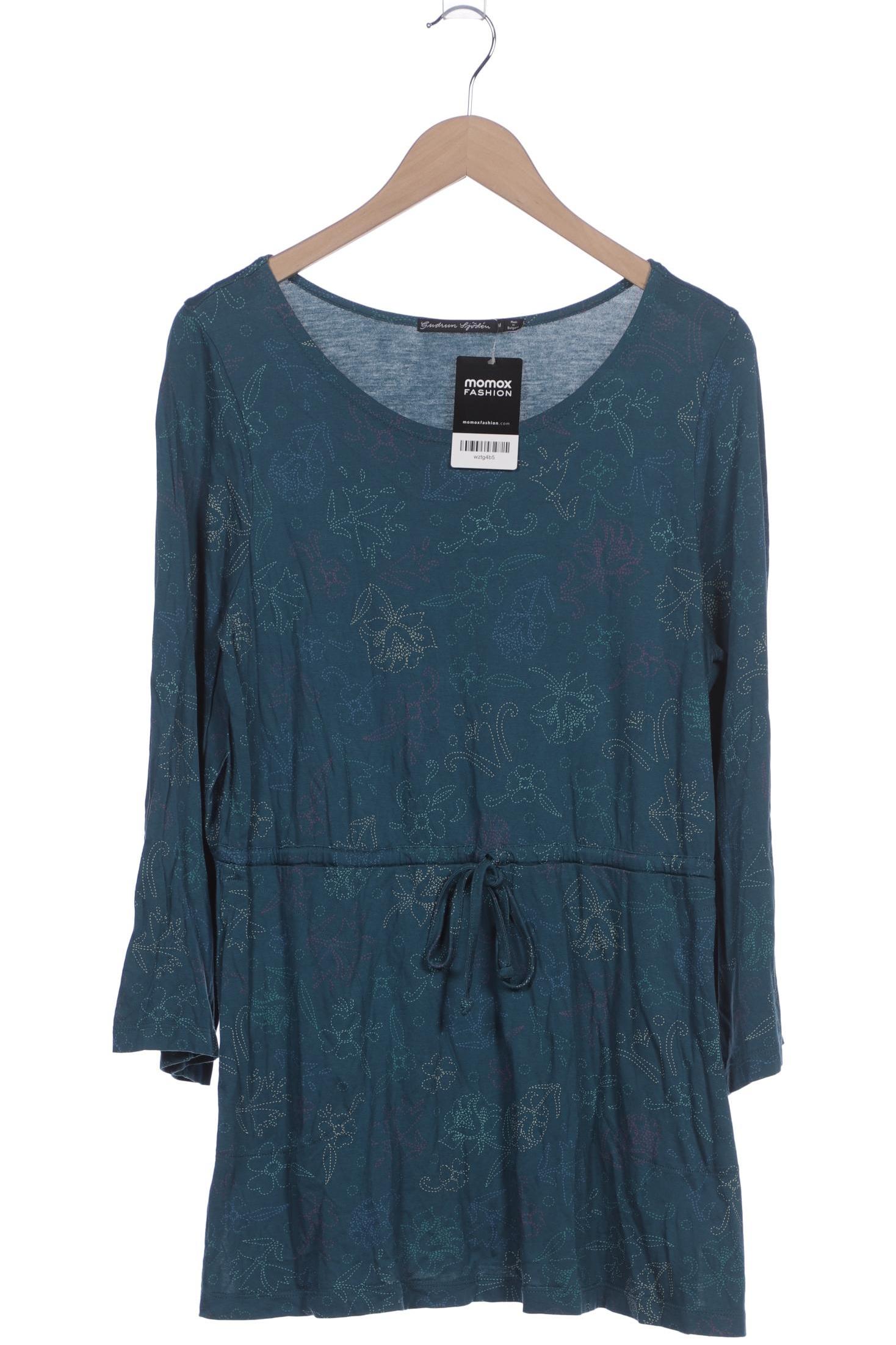 

Gudrun Sjödén Damen Langarmshirt, türkis, Gr. 38