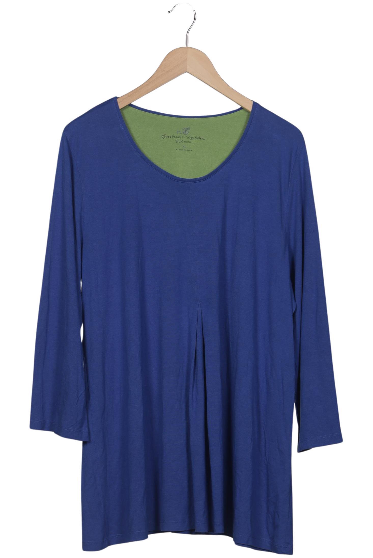 

Gudrun Sjödén Damen Langarmshirt, blau, Gr. 44