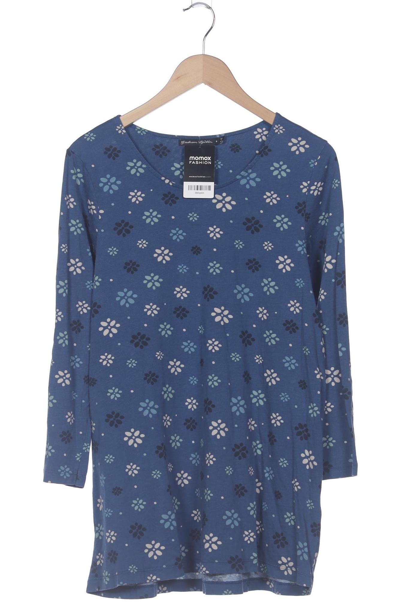 

Gudrun Sjödén Damen Langarmshirt, marineblau, Gr. 38