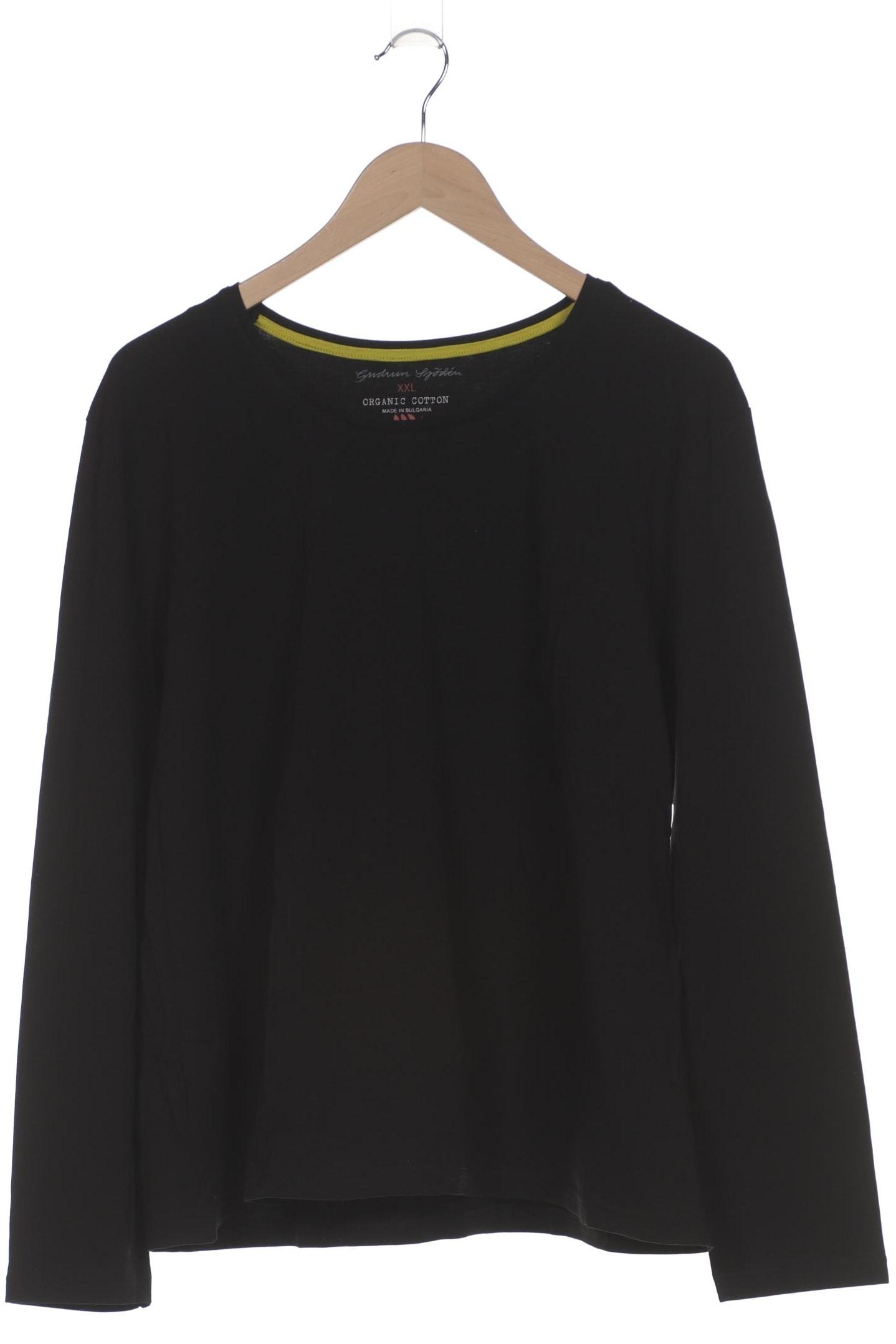 

Gudrun Sjödén Damen Langarmshirt, schwarz, Gr. 46