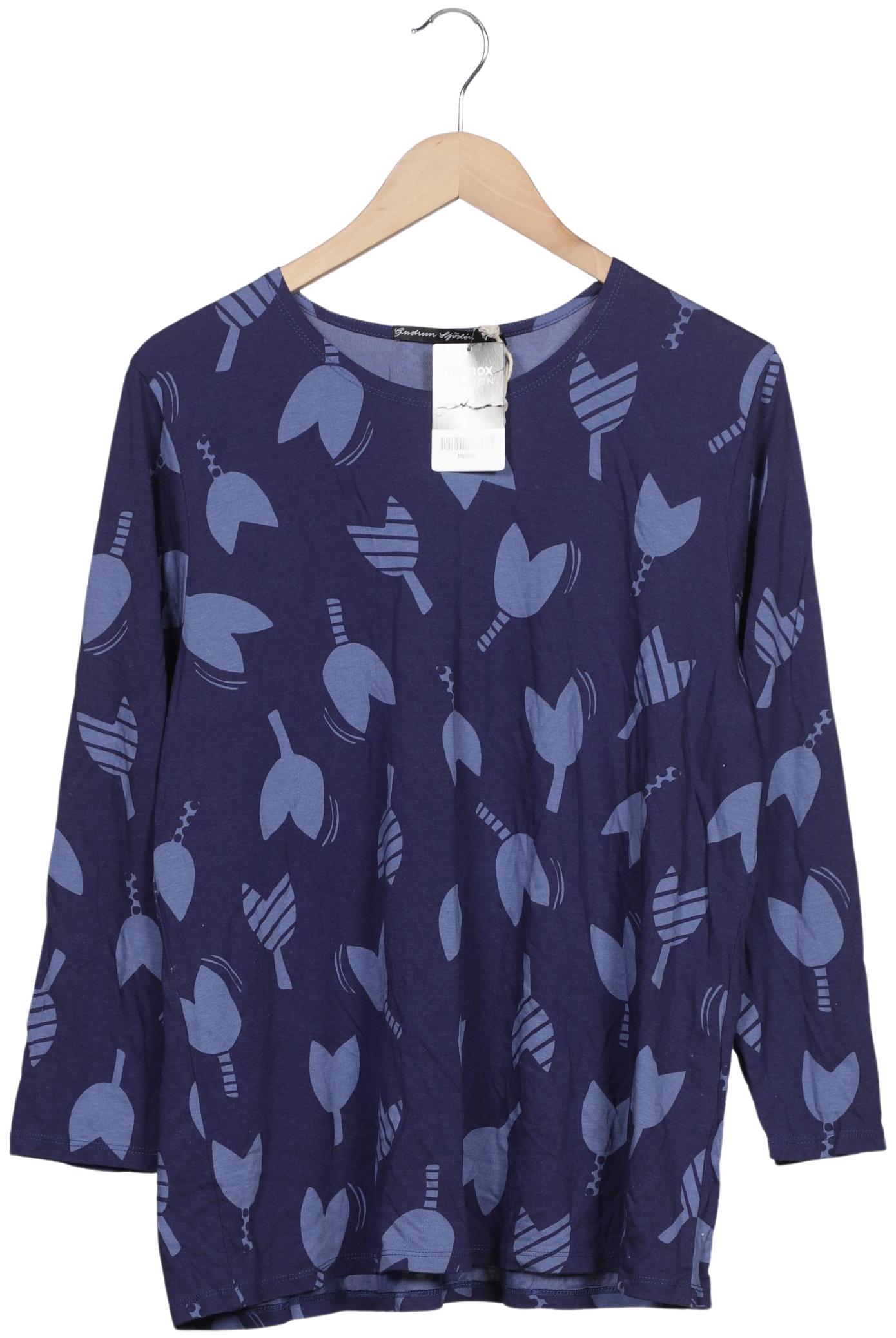 

Gudrun Sjödén Damen Langarmshirt, marineblau, Gr. 44