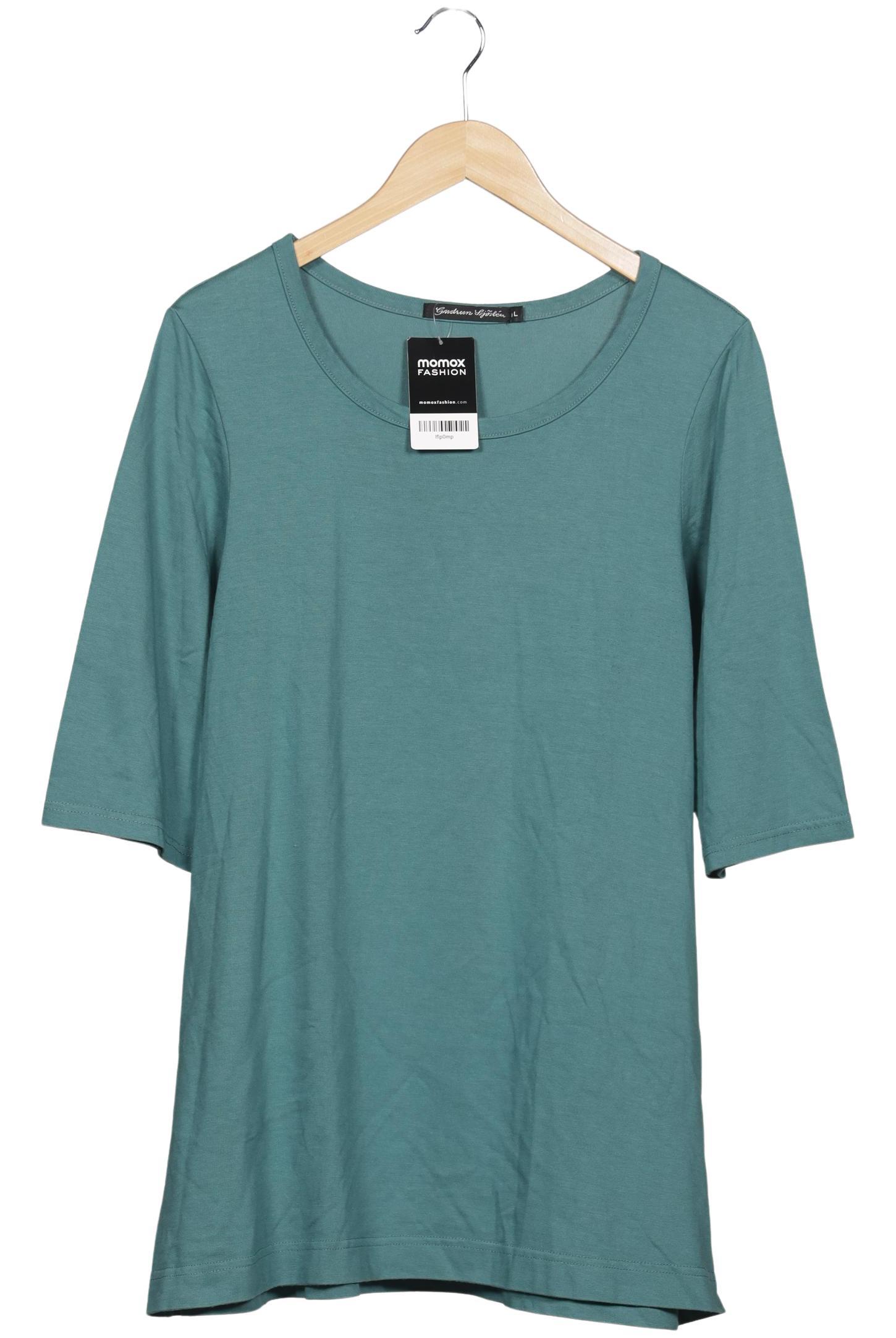 

Gudrun Sjödén Damen Langarmshirt, türkis, Gr. 42