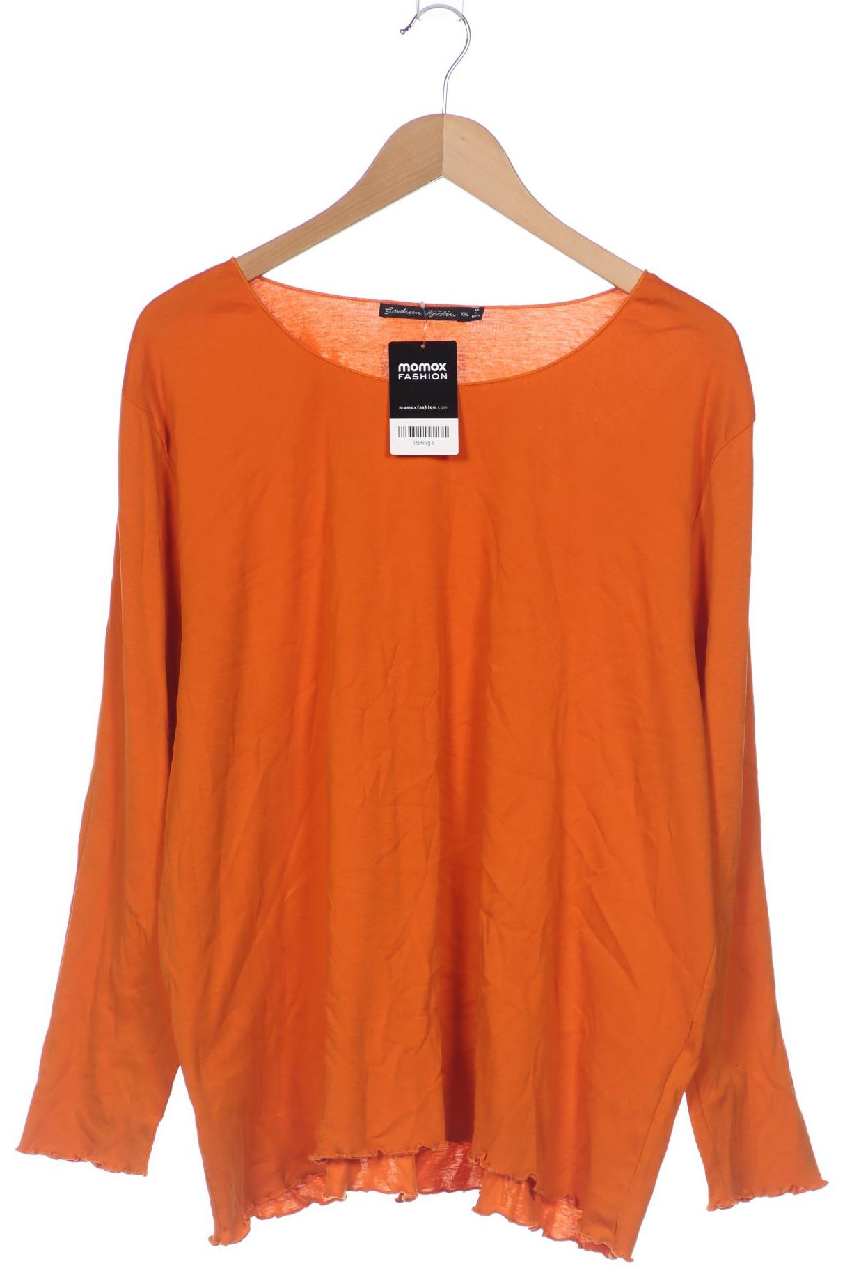 

Gudrun Sjödén Damen Langarmshirt, orange, Gr. 46