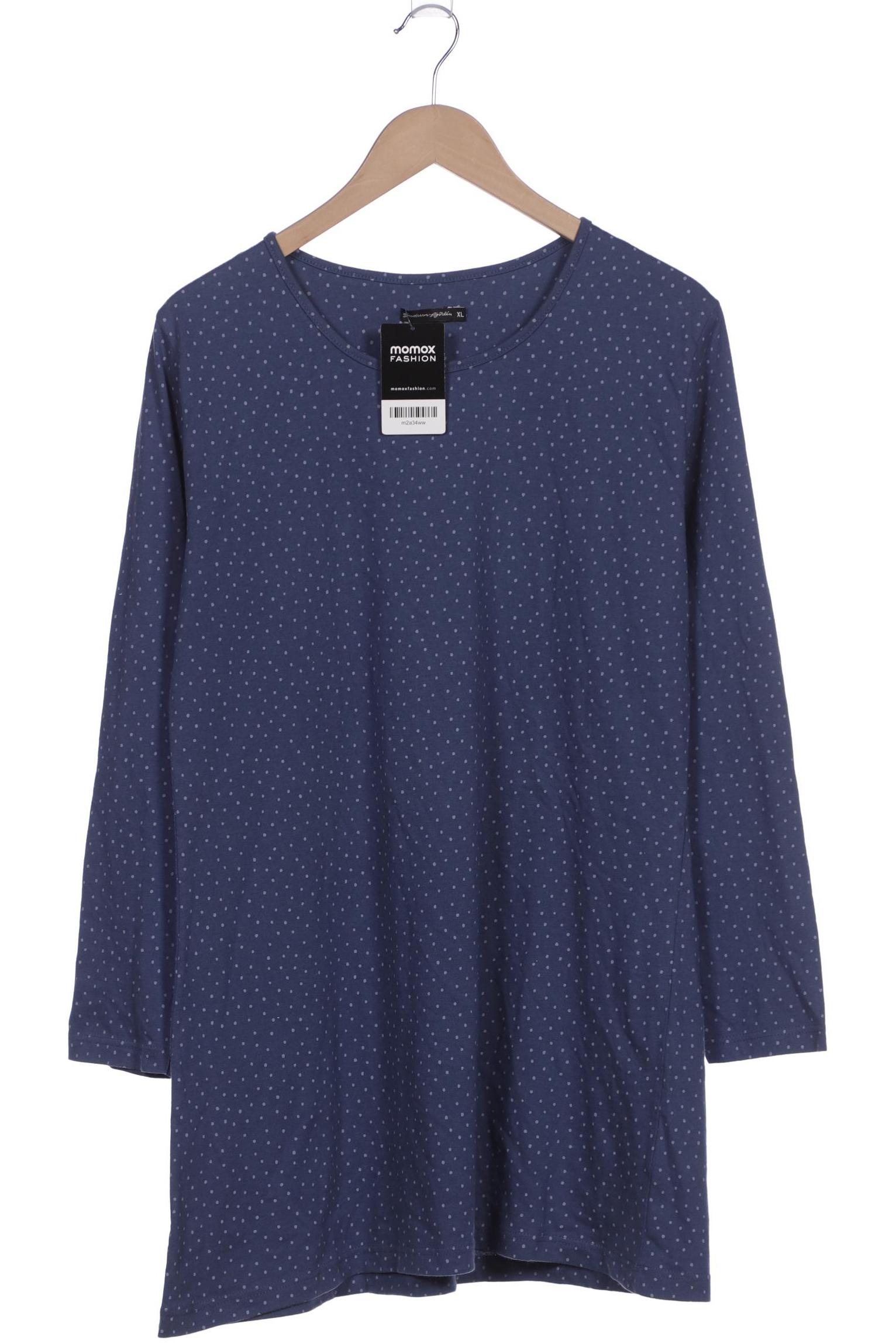 

Gudrun Sjödén Damen Langarmshirt, blau, Gr. 44