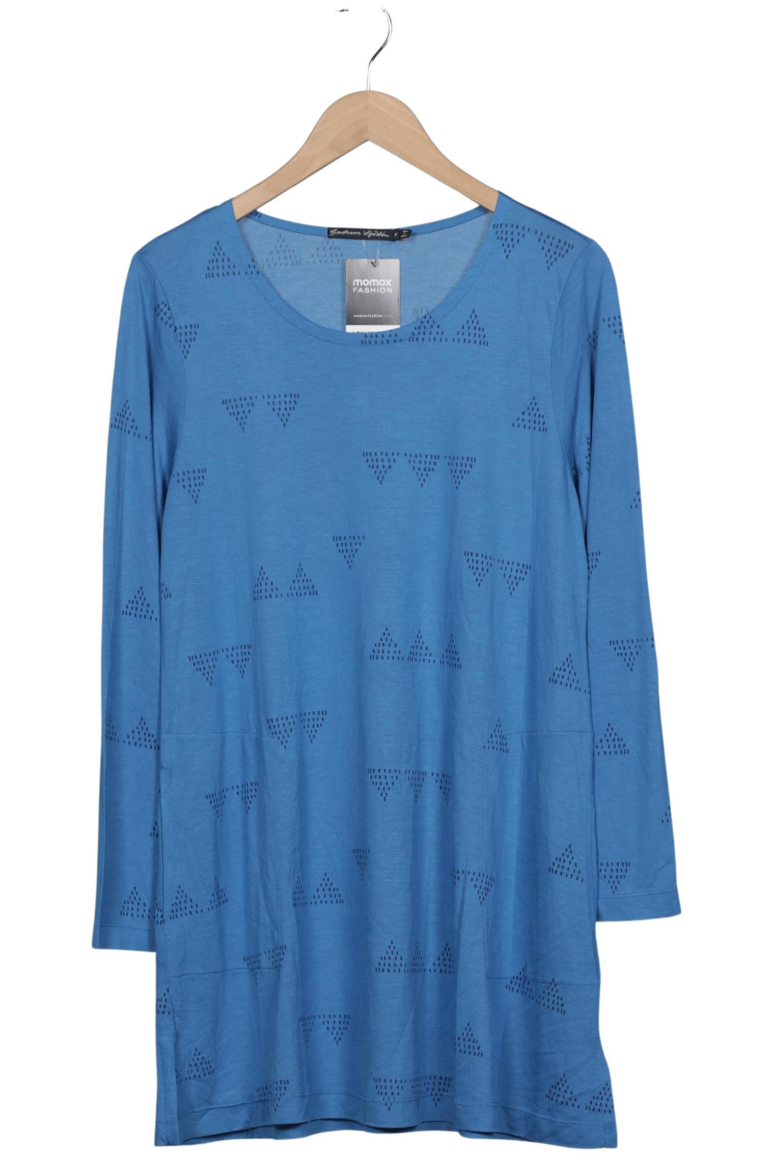 

Gudrun Sjödén Damen Langarmshirt, blau, Gr. 38