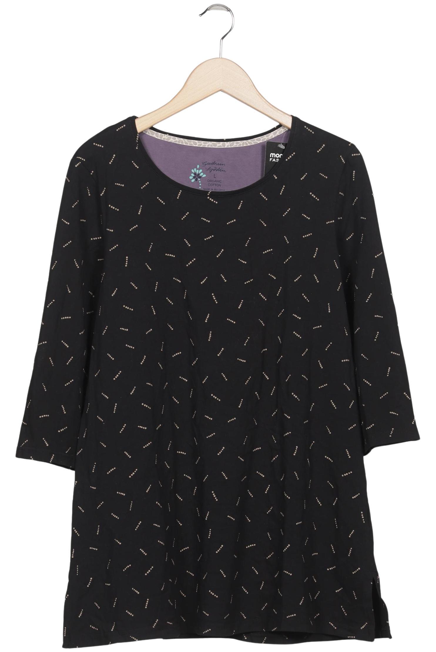 

Gudrun Sjödén Damen Langarmshirt, schwarz, Gr. 42