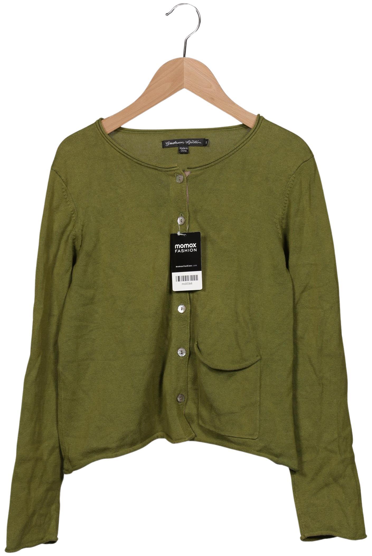 

Gudrun Sjödén Damen Strickjacke, grün, Gr. 36