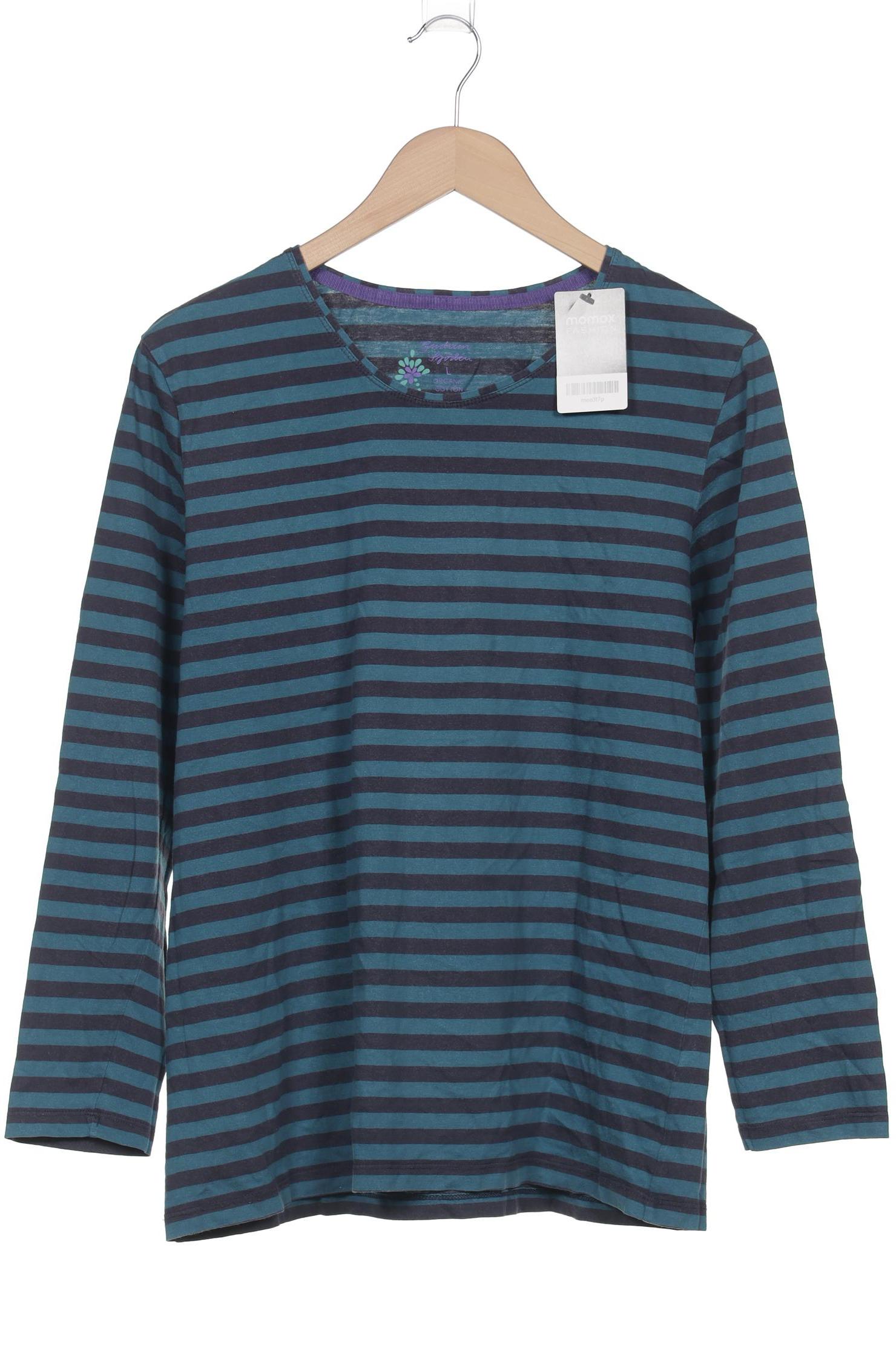 

Gudrun Sjödén Damen Langarmshirt, blau, Gr. 42