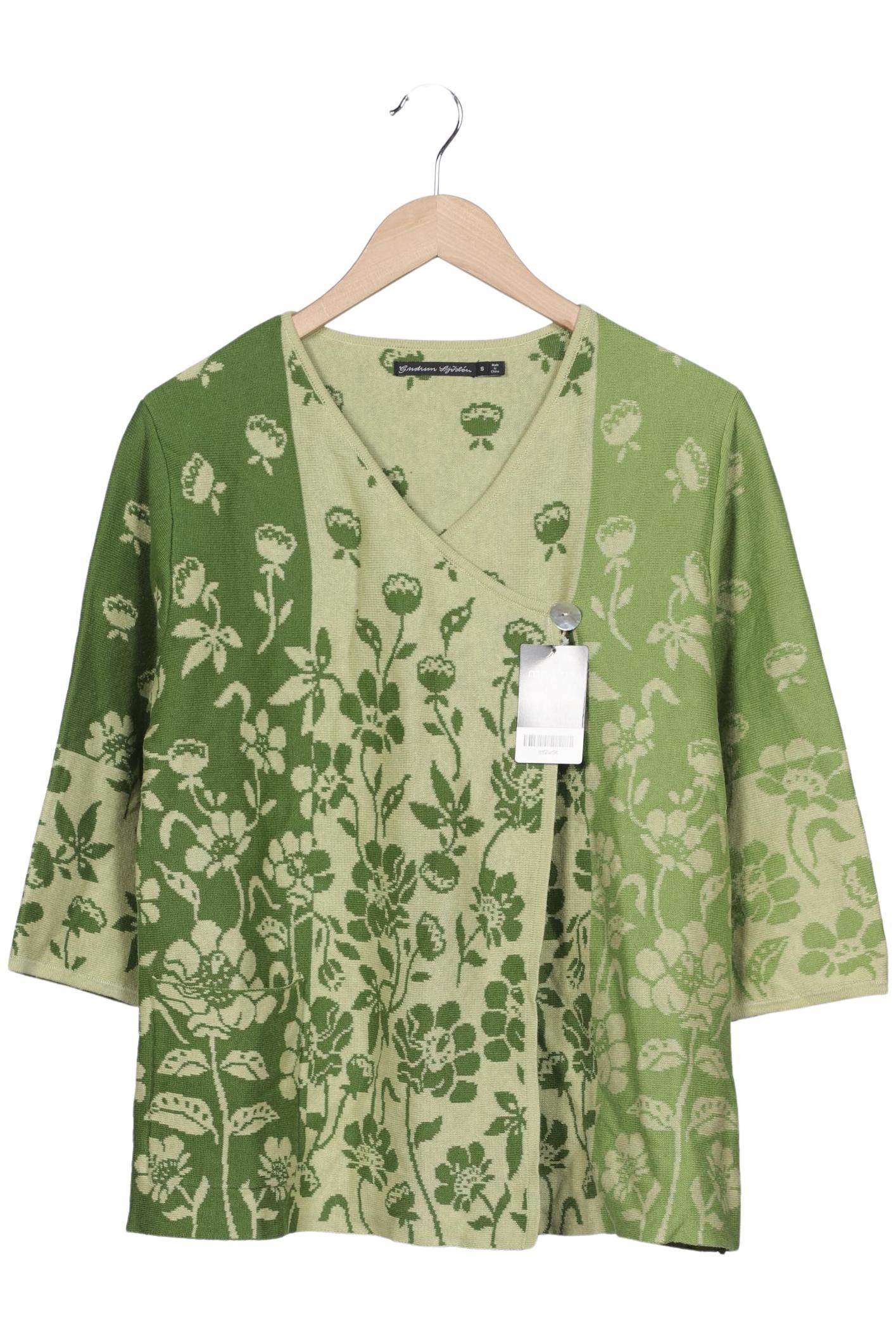 

Gudrun Sjödén Damen Strickjacke, grün, Gr. 36