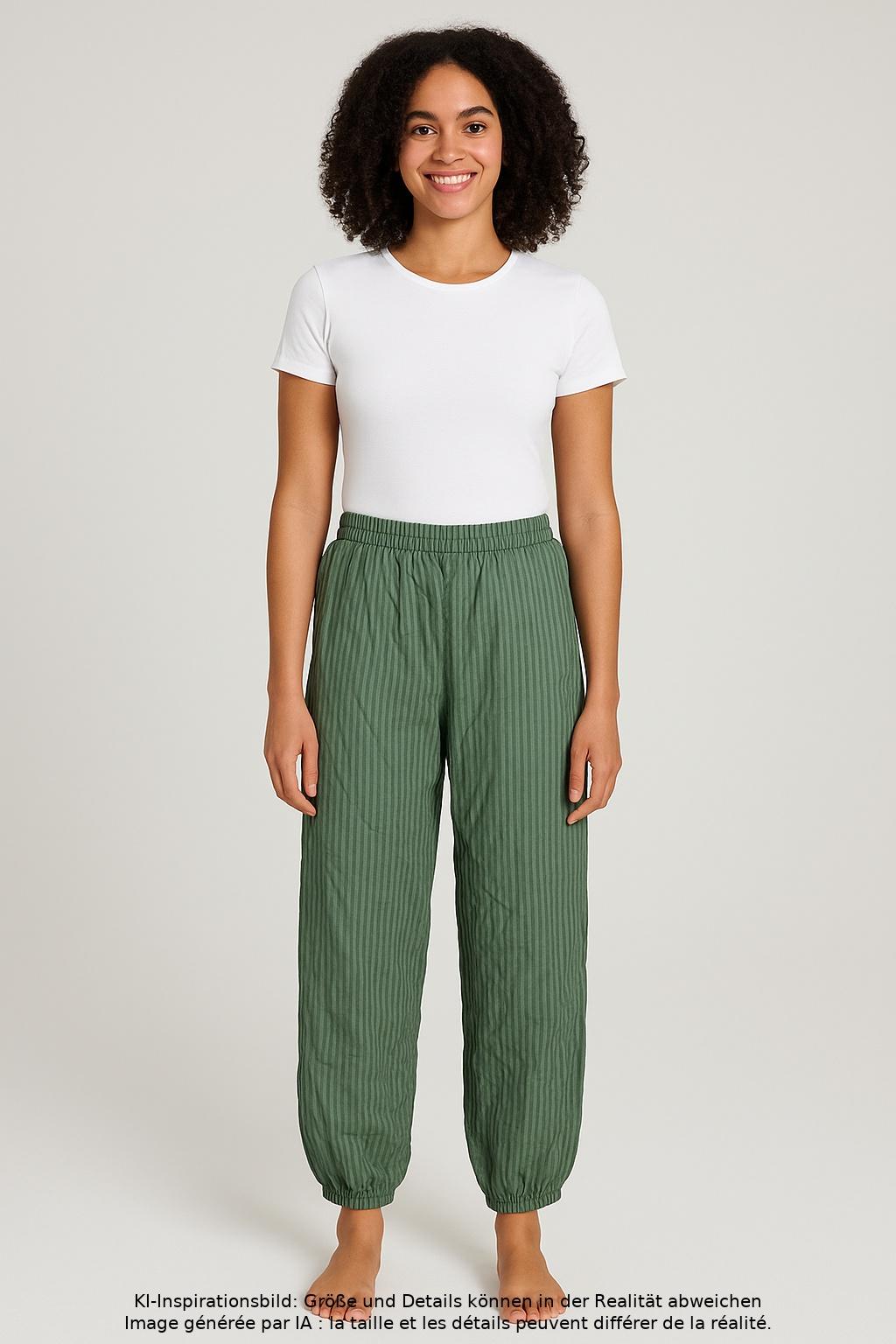 

Gudrun Sjödén Damen Stoffhose, grün, Gr. 0