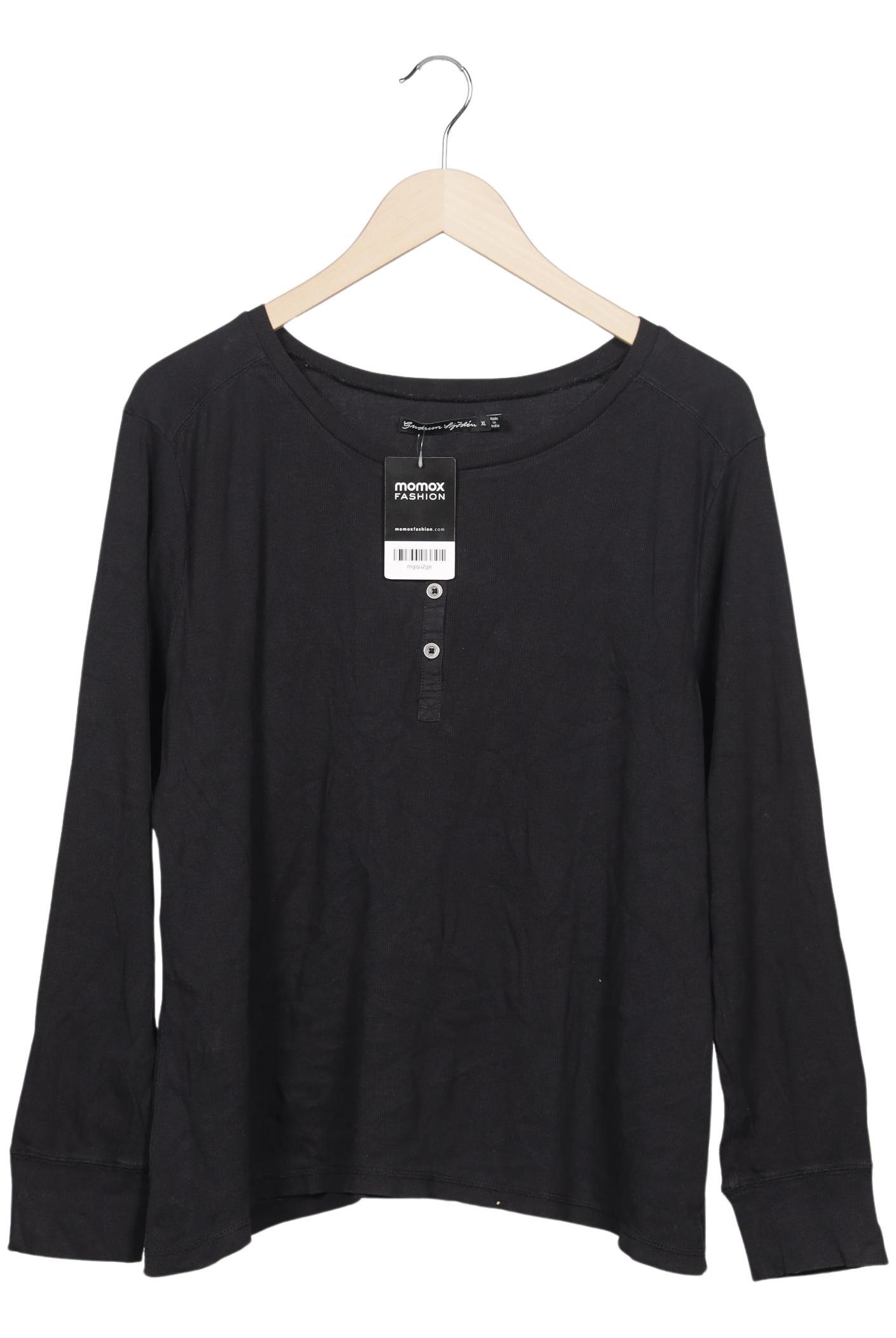 

Gudrun Sjödén Damen Langarmshirt, schwarz, Gr. 44