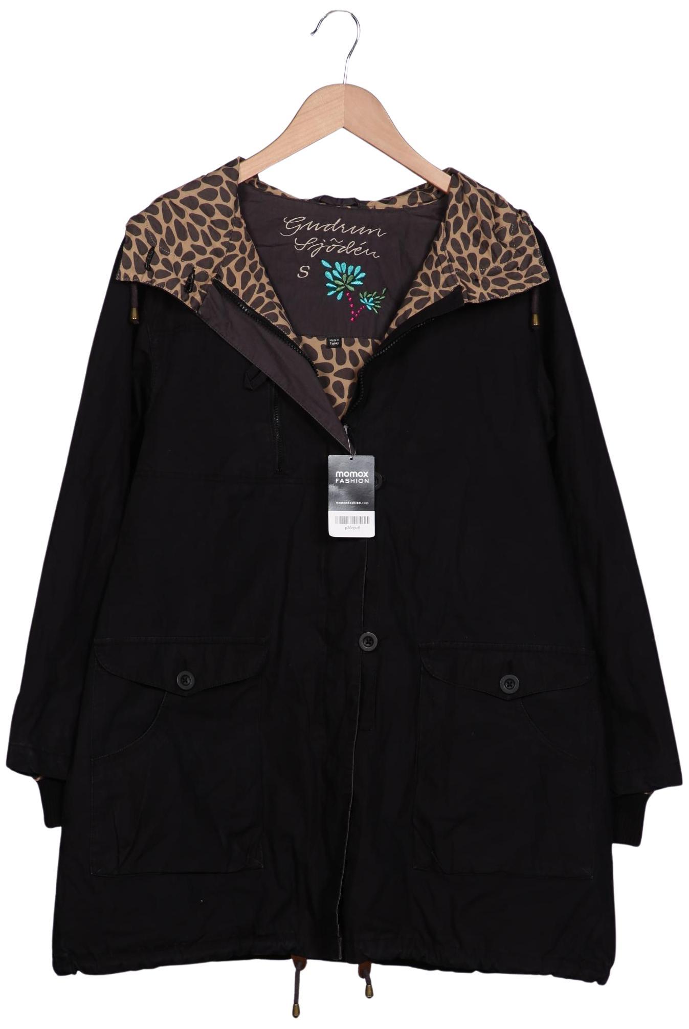 

Gudrun Sjödén Damen Mantel, schwarz, Gr. 36