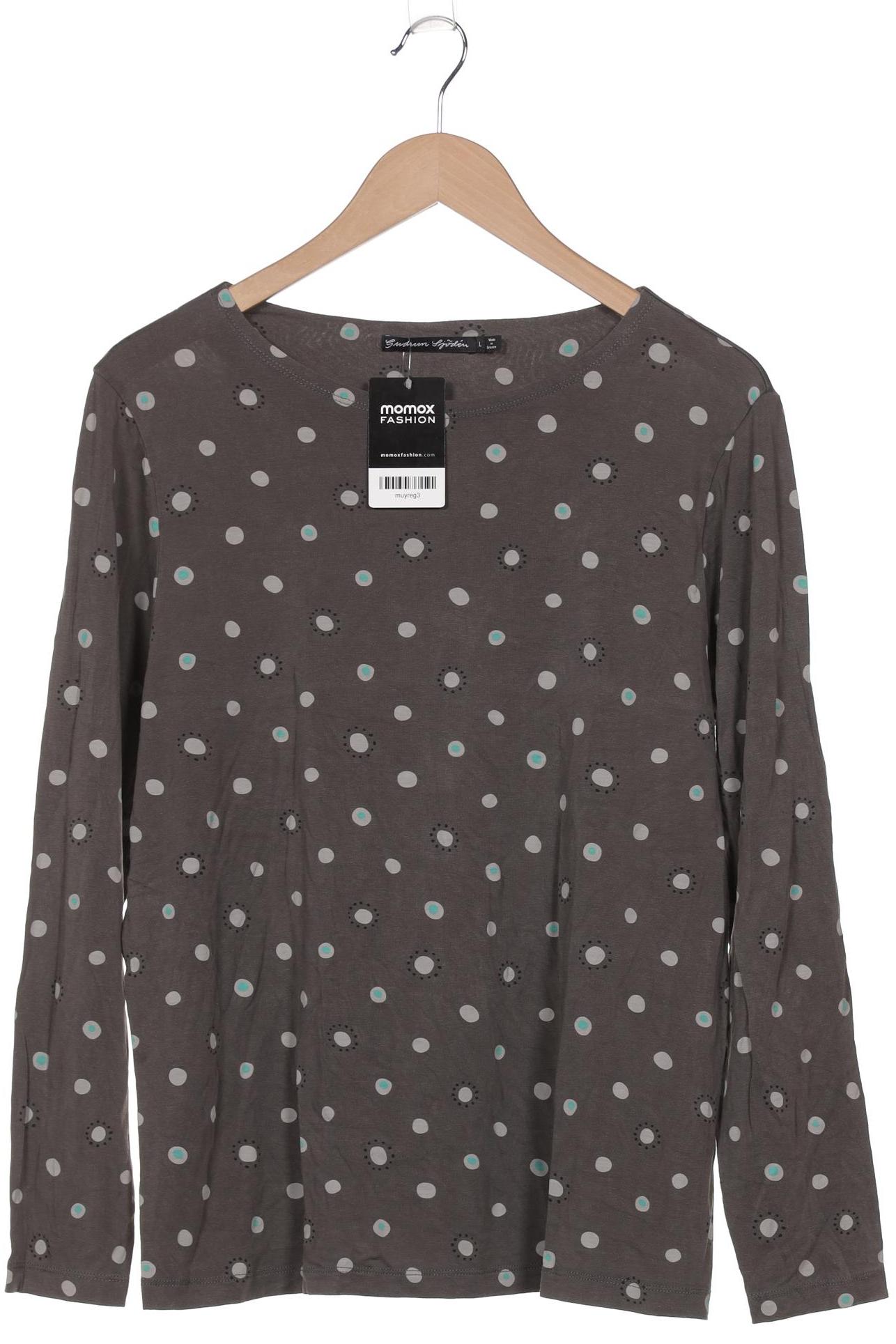 

Gudrun Sjödén Damen Langarmshirt, grau, Gr. 42