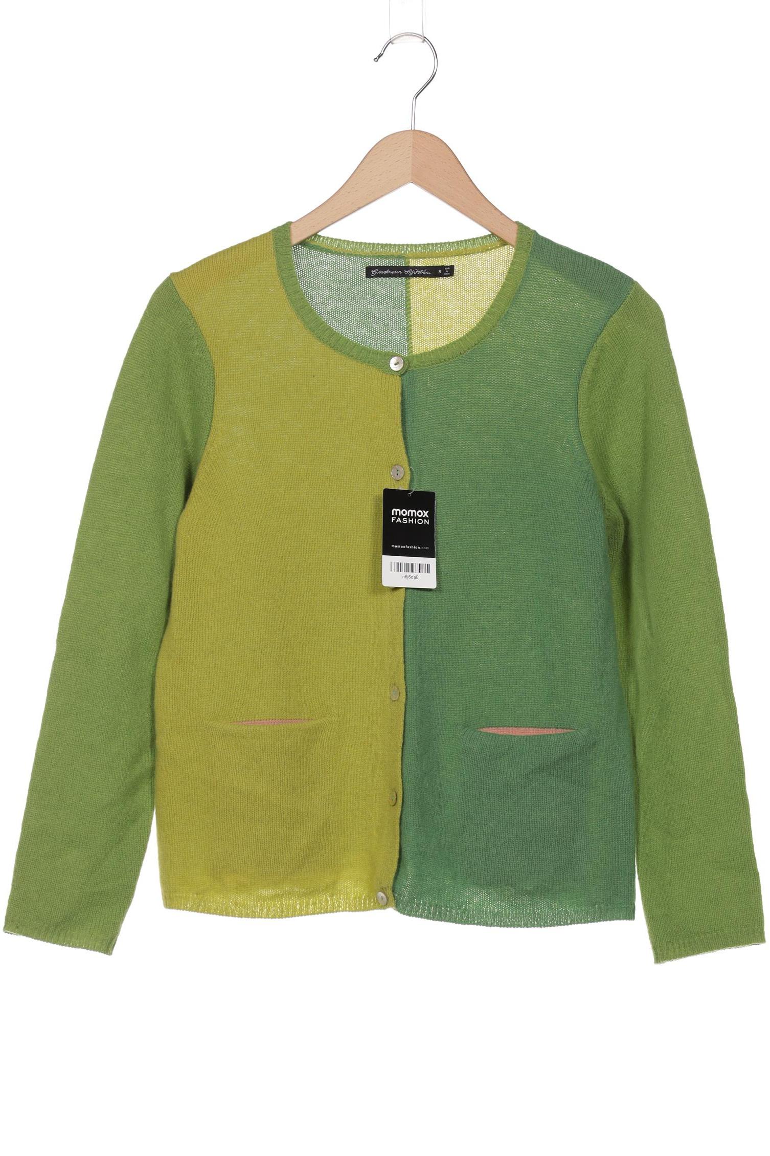 

Gudrun Sjödén Damen Strickjacke, grün, Gr. 36