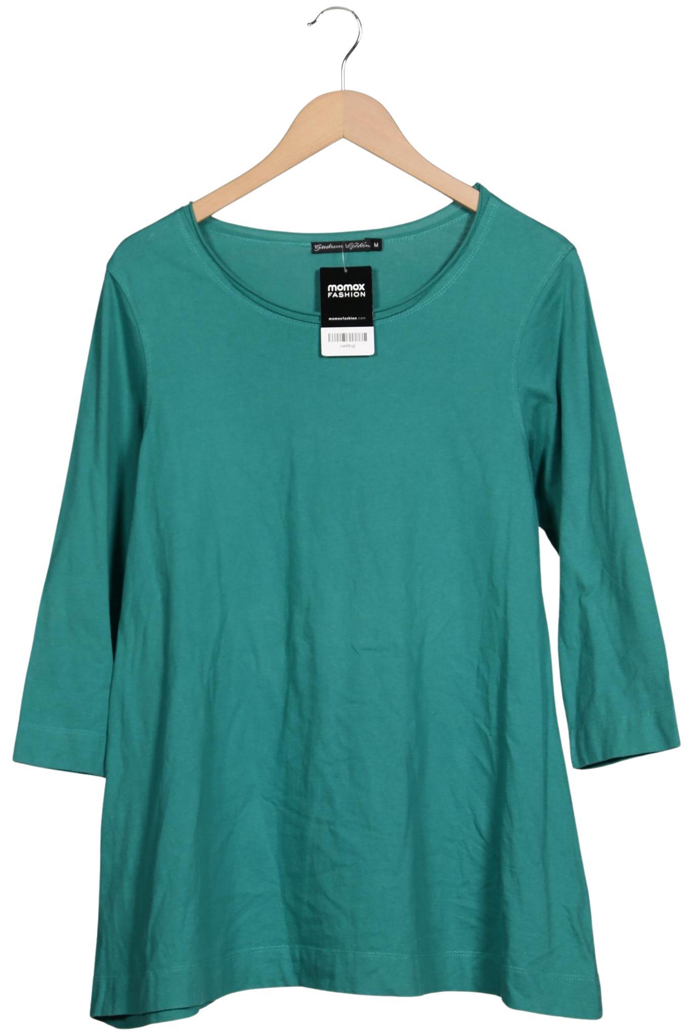

Gudrun Sjödén Damen Langarmshirt, türkis, Gr. 38