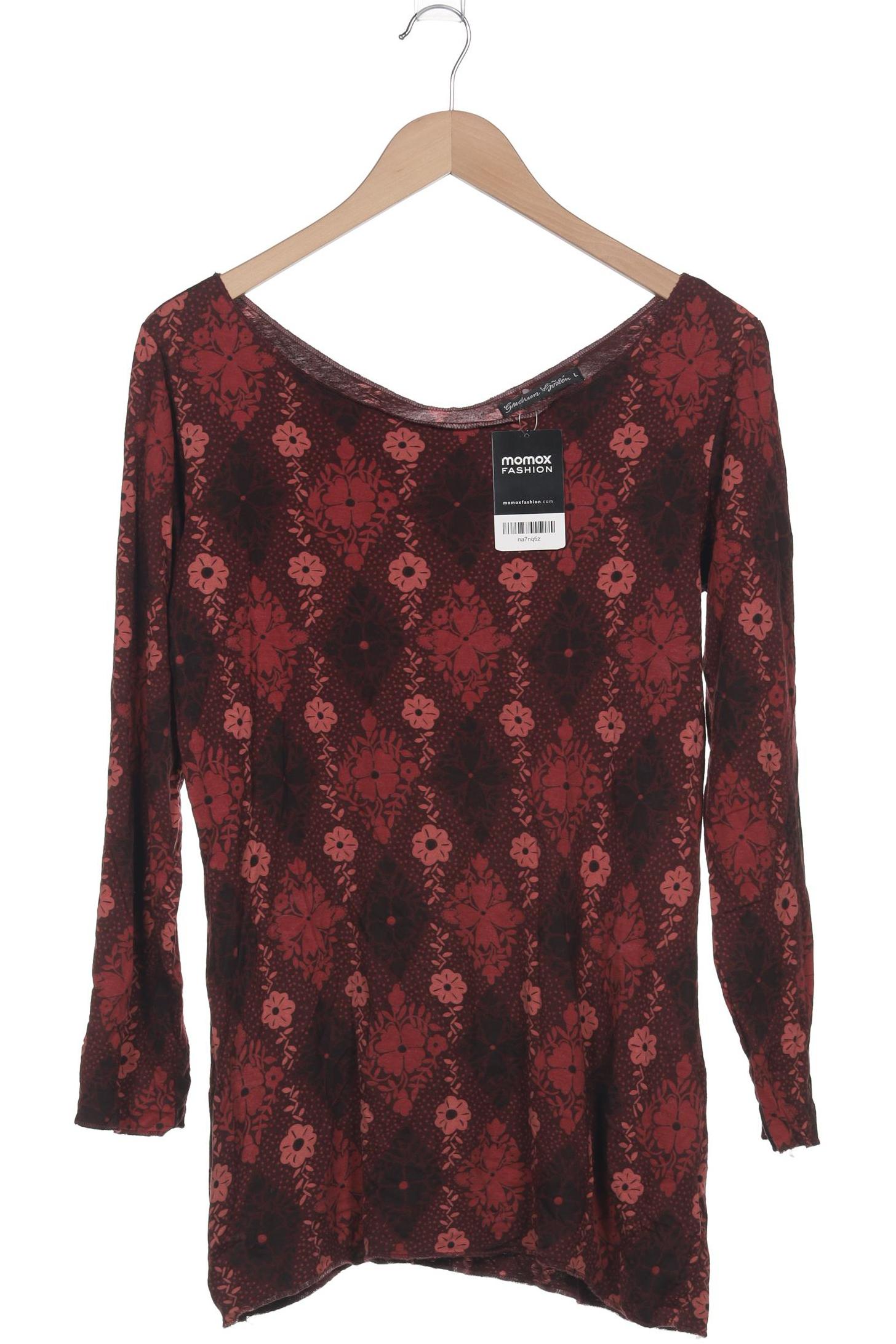 

Gudrun Sjödén Damen Langarmshirt, bordeaux, Gr. 42