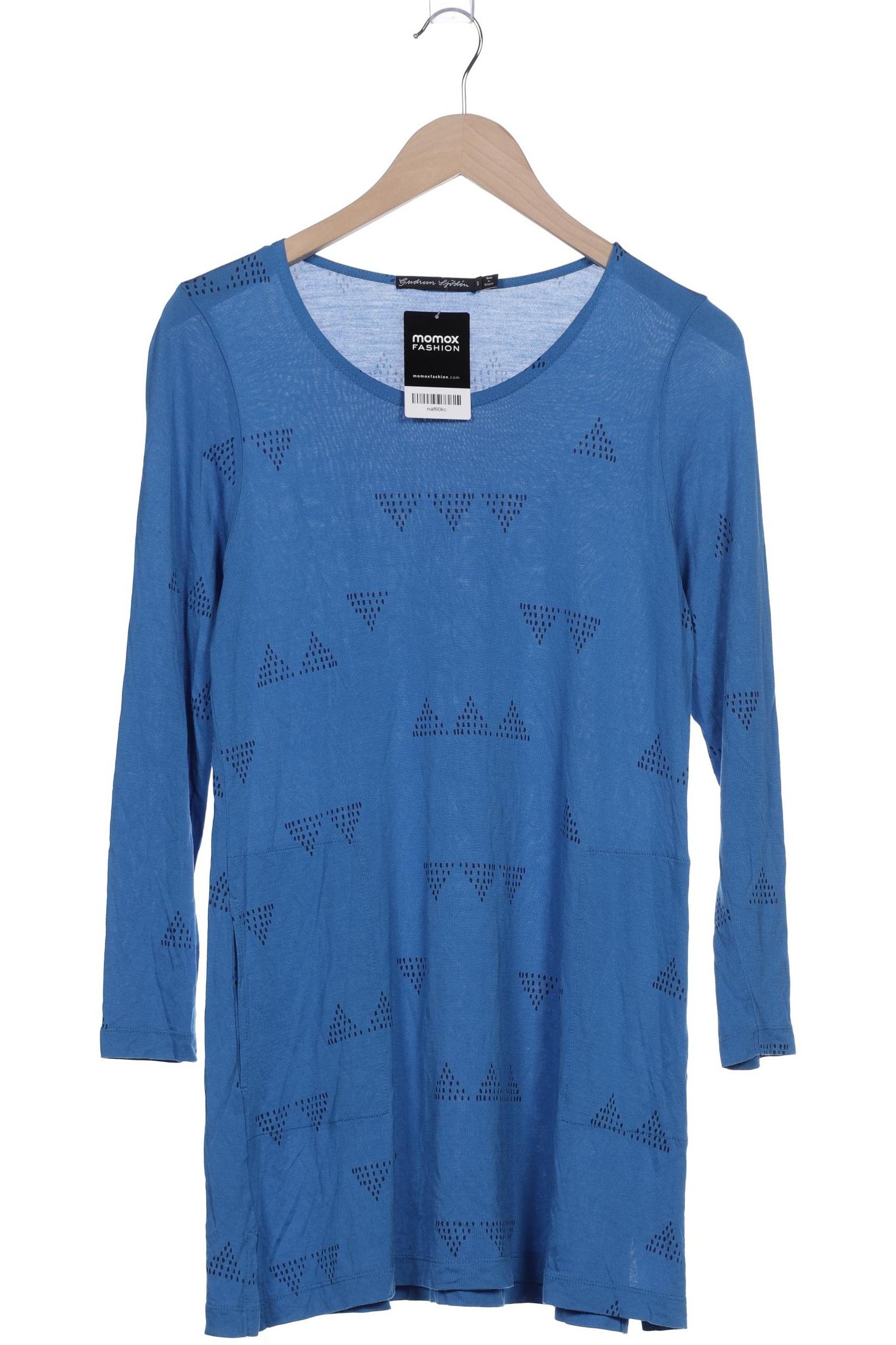 

Gudrun Sjödén Damen Langarmshirt, blau, Gr. 36